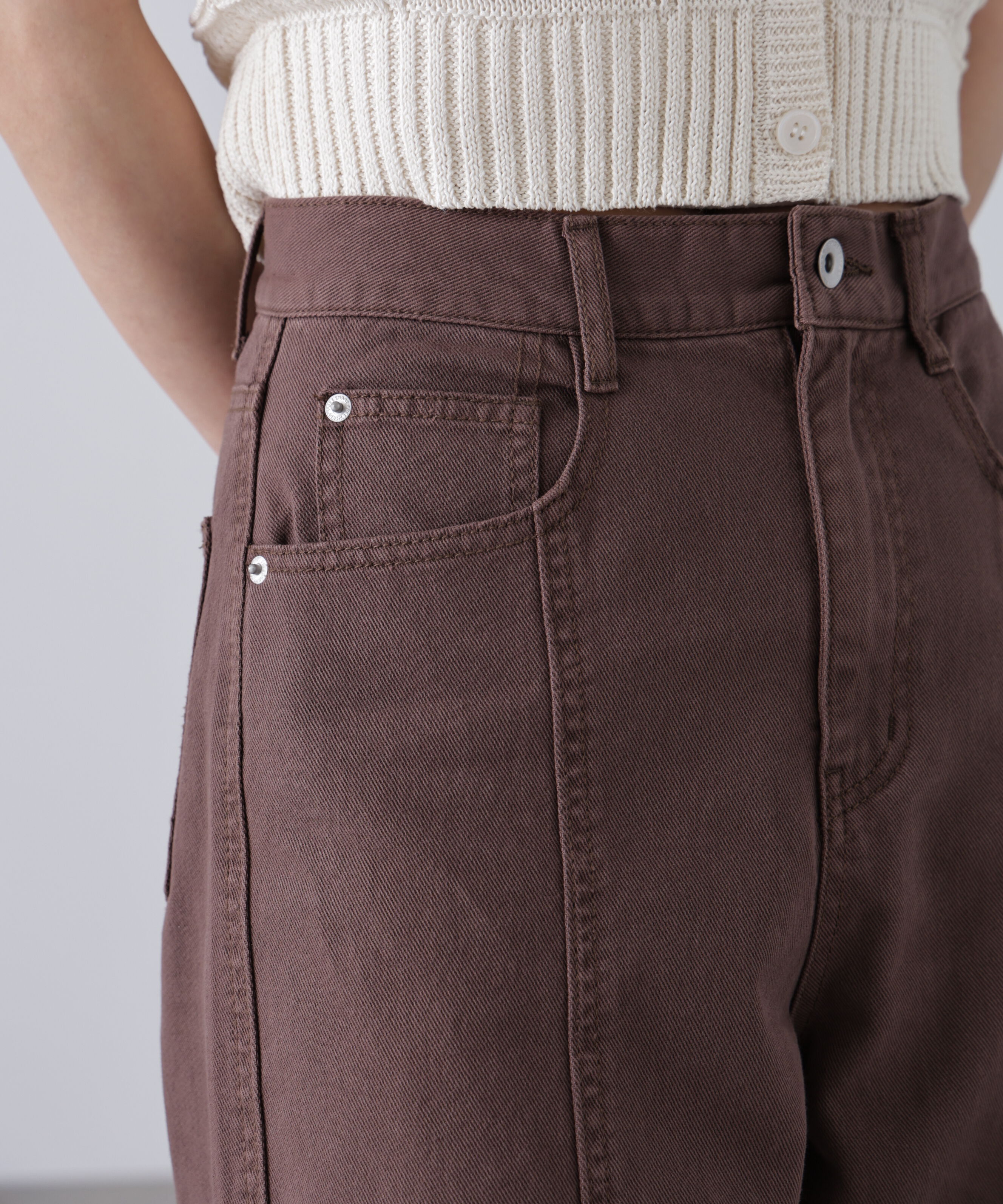  「ワイドストレートカラーパンツ」|その他|