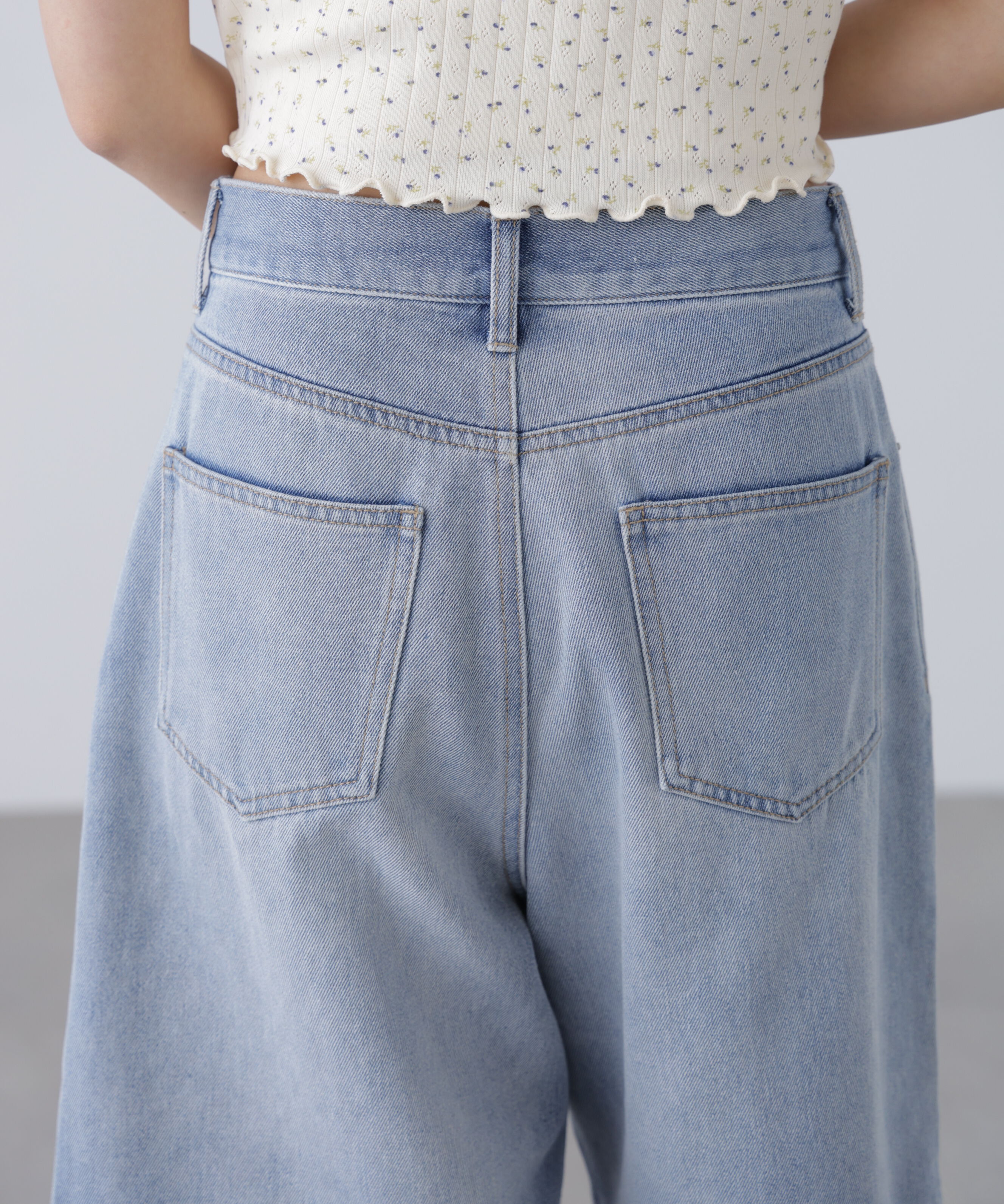  「タックハーフデニムパンツ」|その他|