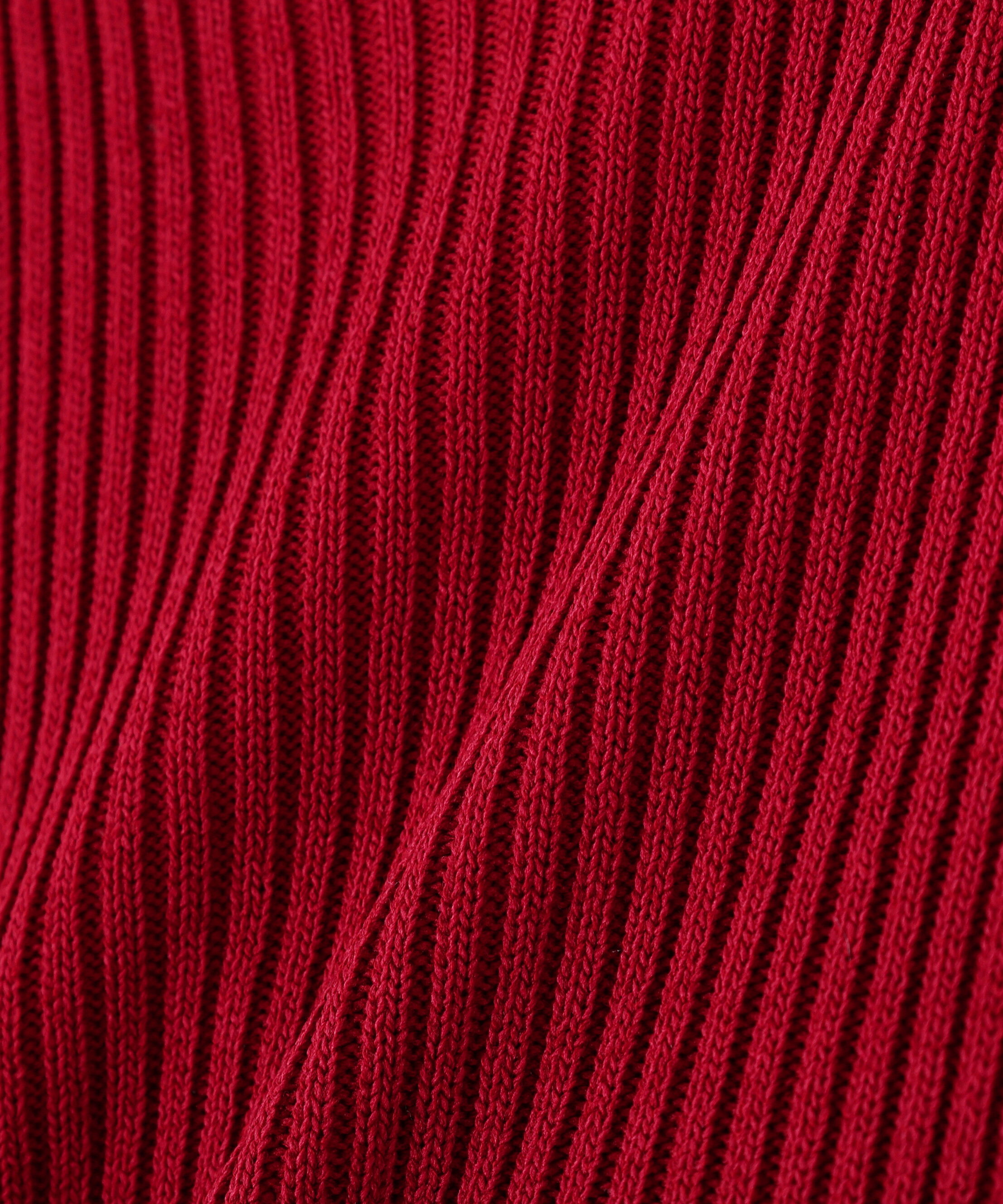  「ショート丈クルーネックリブニット」|ニット・セーター|