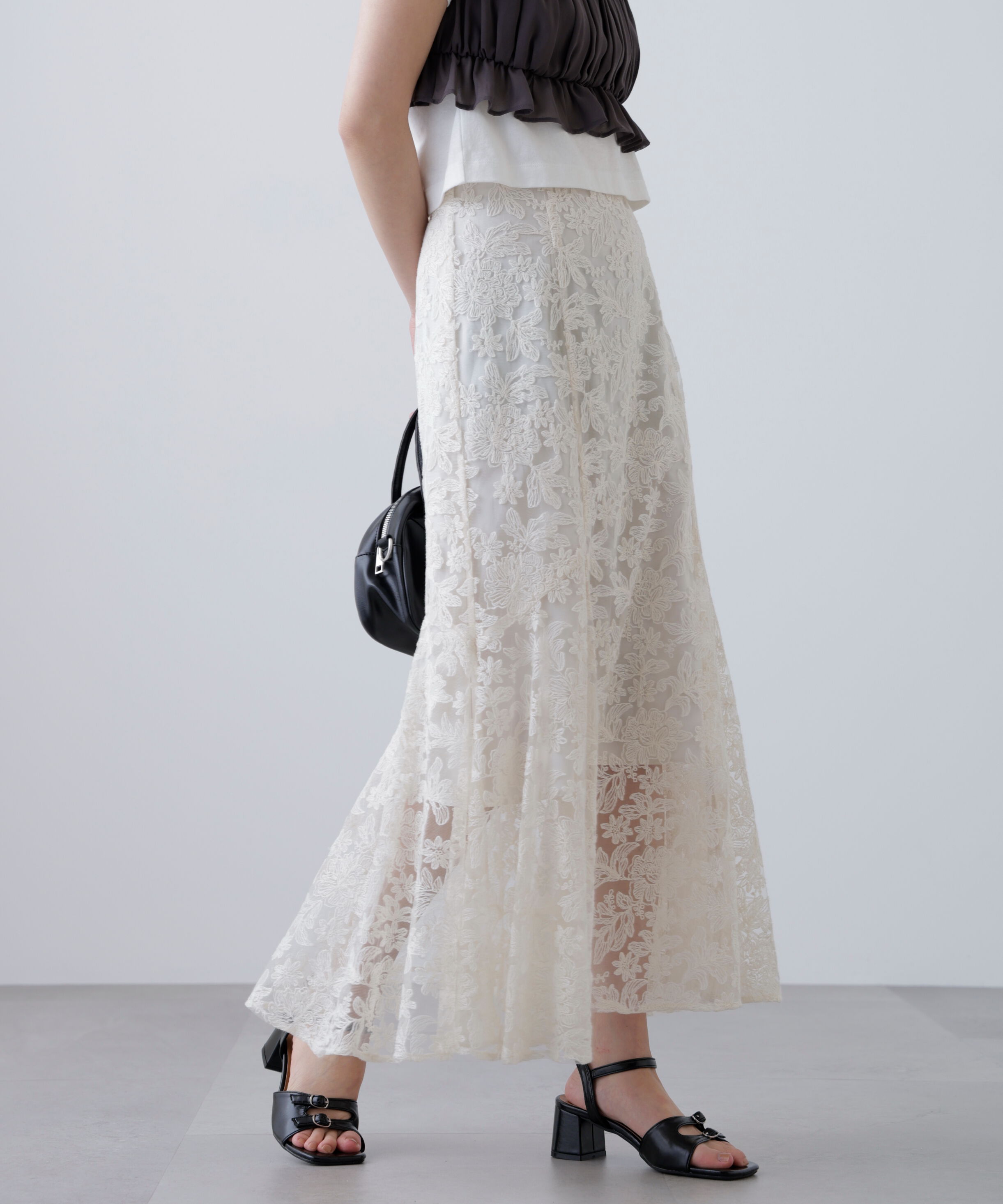  「アソートサイドフレアマーメイドスカート」|スカート|