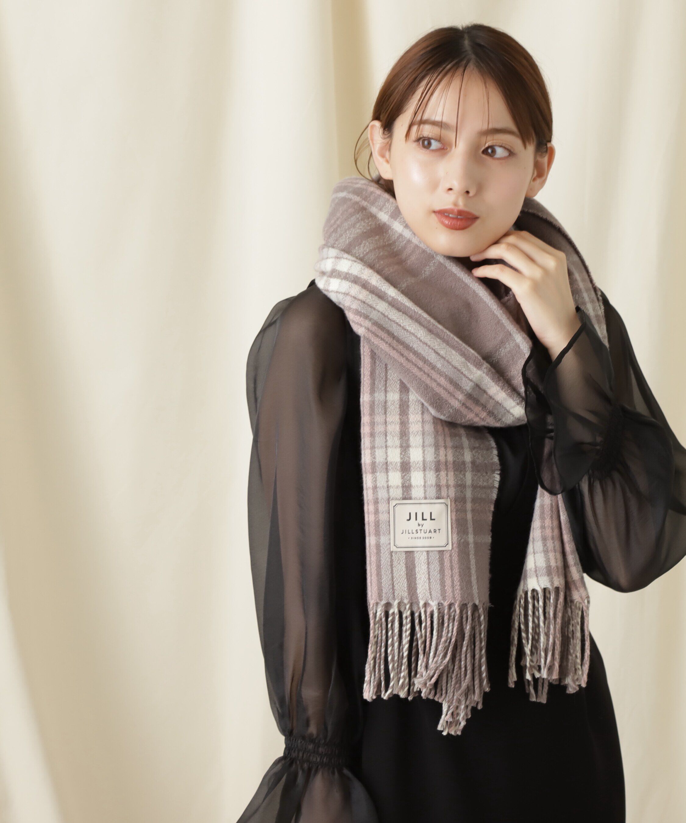  「チェックストール　WEB限定」|バンダナ・スカーフ|