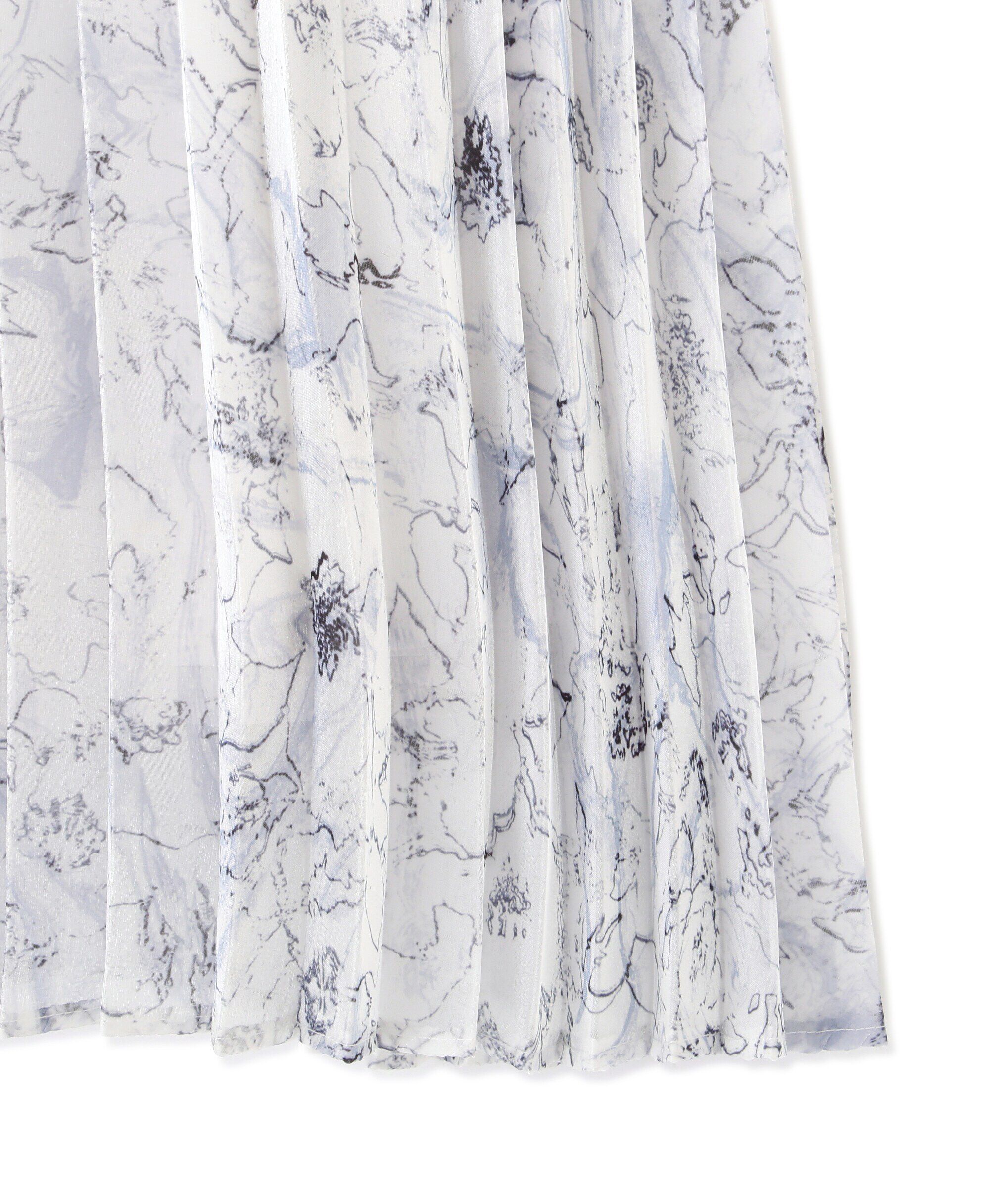  「シャイニーデジタルフラワースカート」|スカート|