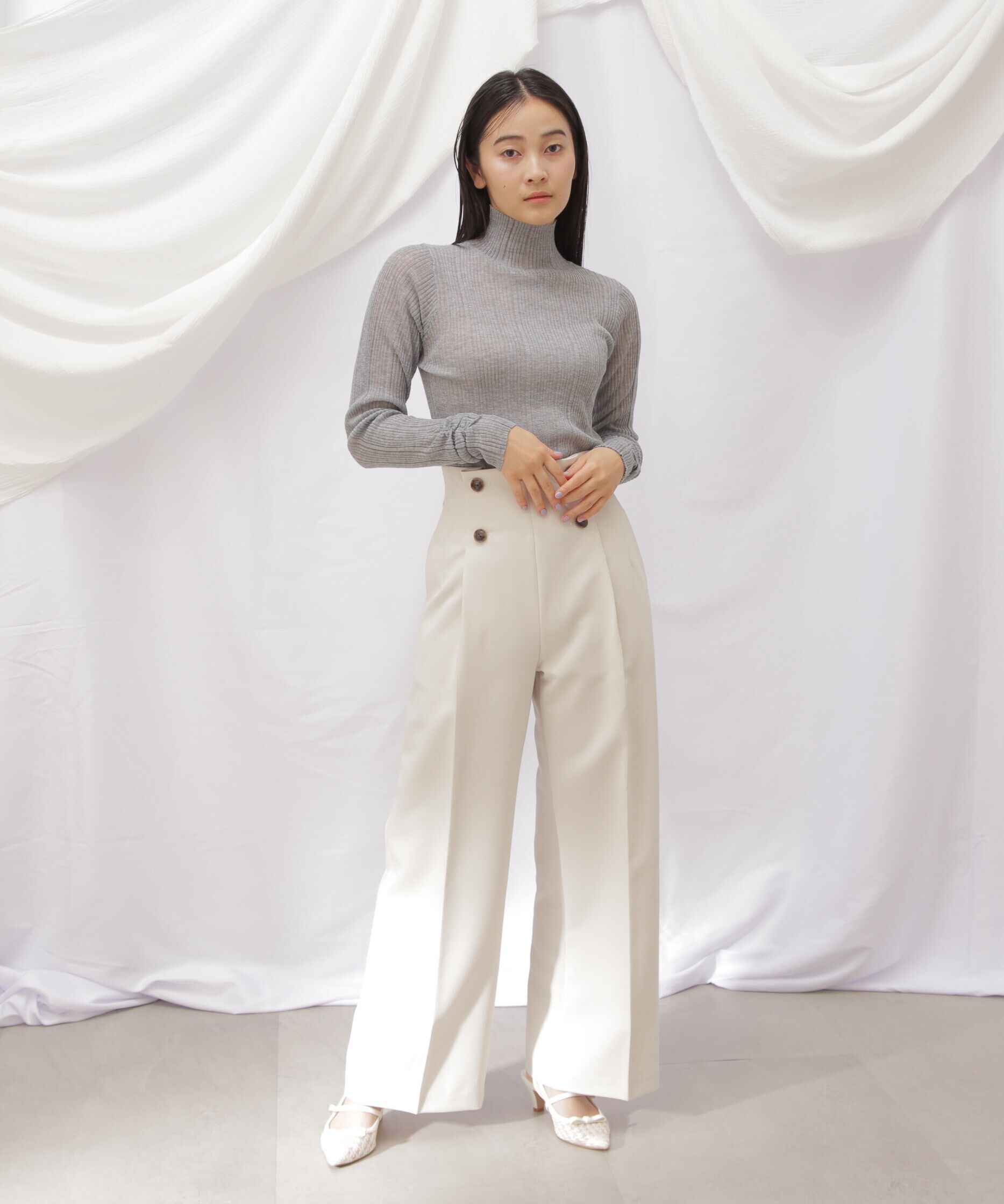  「スコッチ釦ワイドパンツ」|その他|