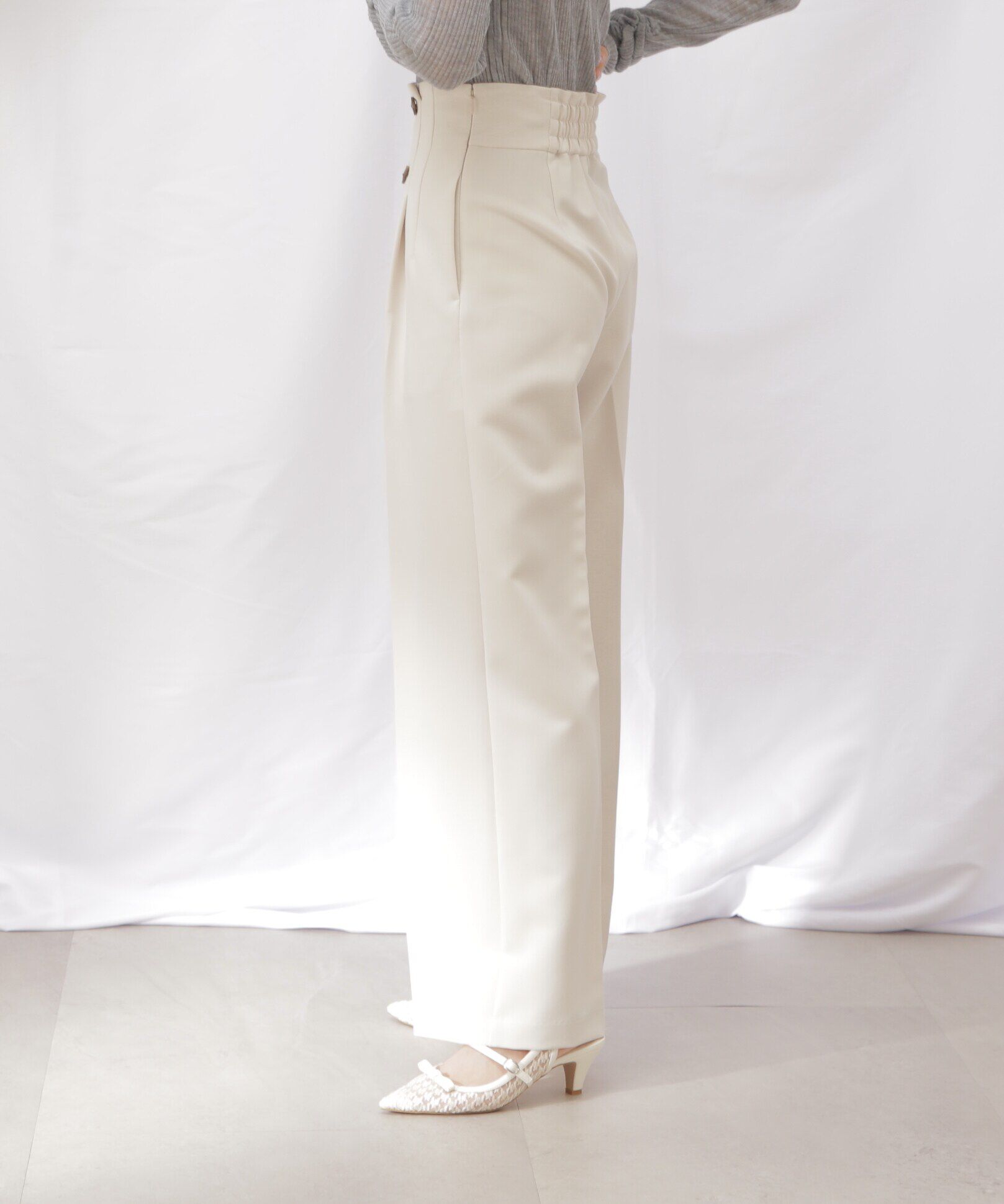  「スコッチ釦ワイドパンツ」|その他|