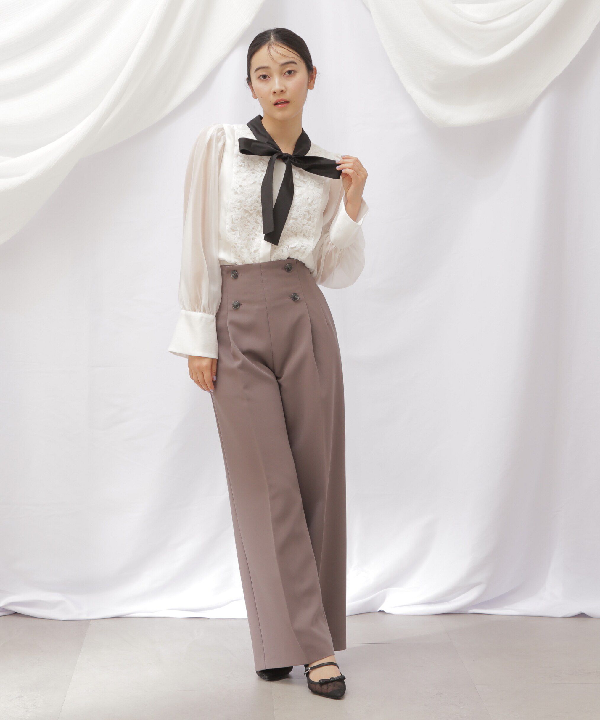  「スコッチ釦ワイドパンツ」|その他|