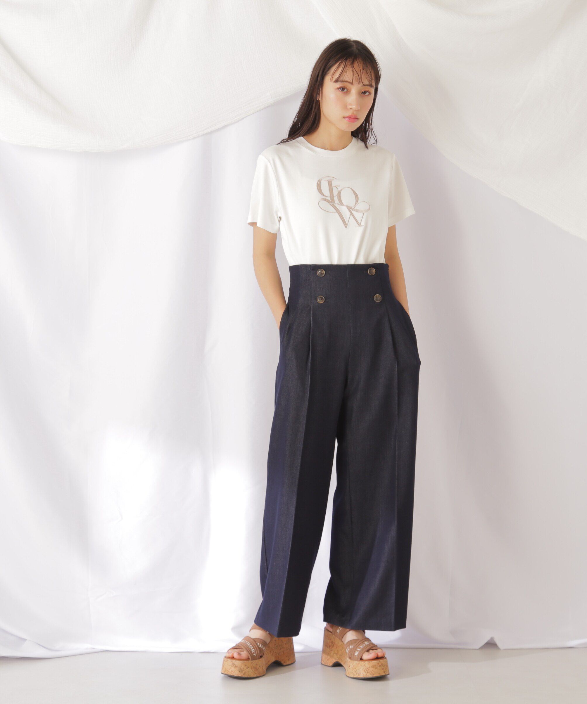  「スコッチ釦ワイドパンツ」|その他|