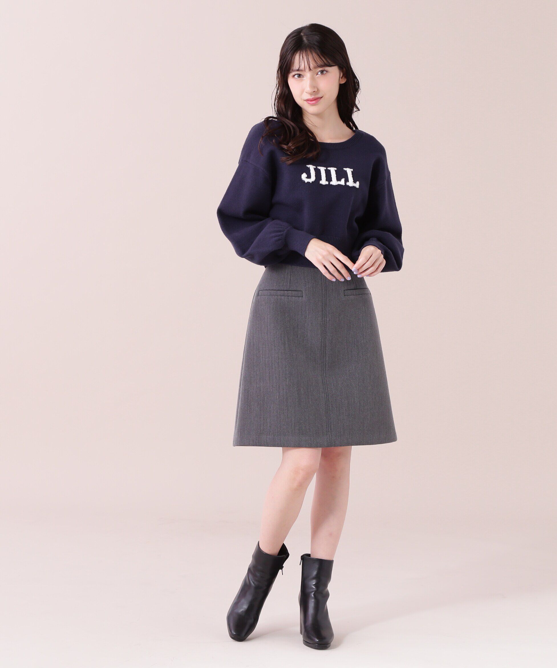  「ボンディングAラインスカ―ト」|スカート|