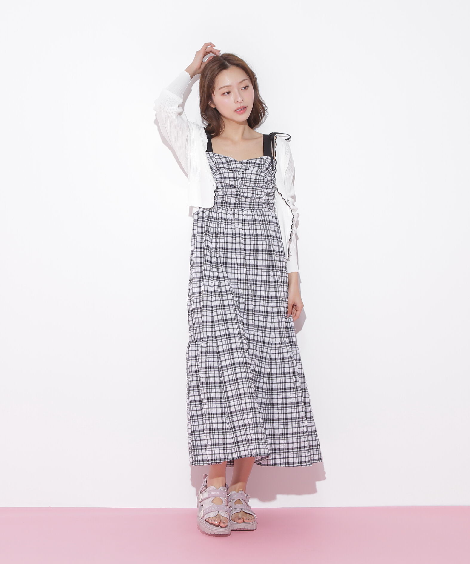  「アイレットリブスカラップカーディガン」|ニット・セーター|