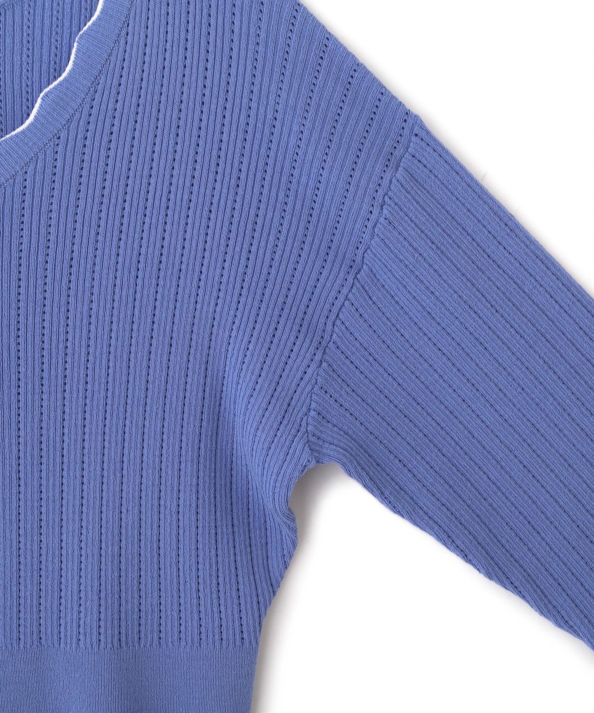  「アイレットリブスカラップカーディガン」|ニット・セーター|