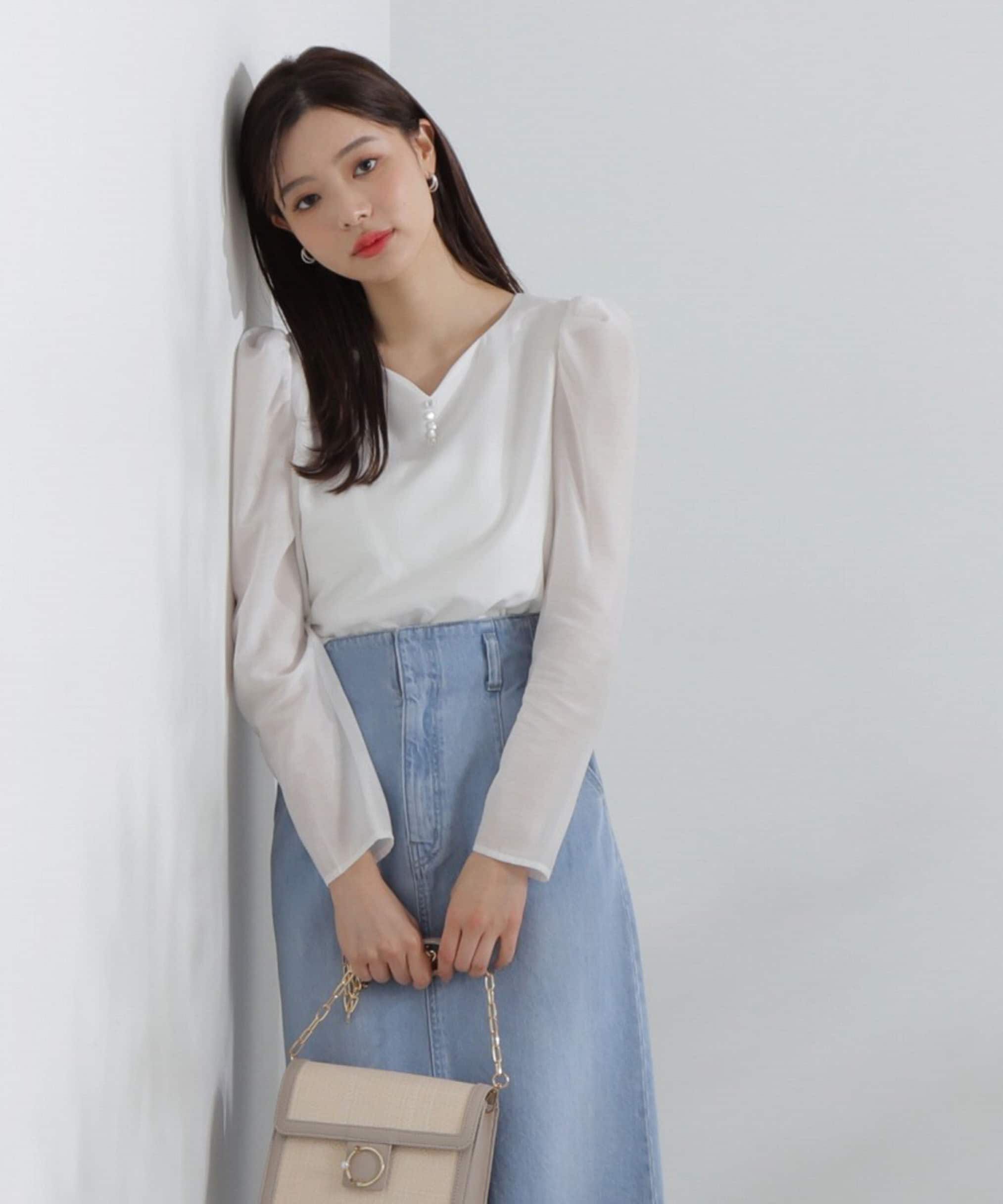 PROPORTION BODY DRESSING「ハートカットシアーブラウス」|シャツ・ブラウス|