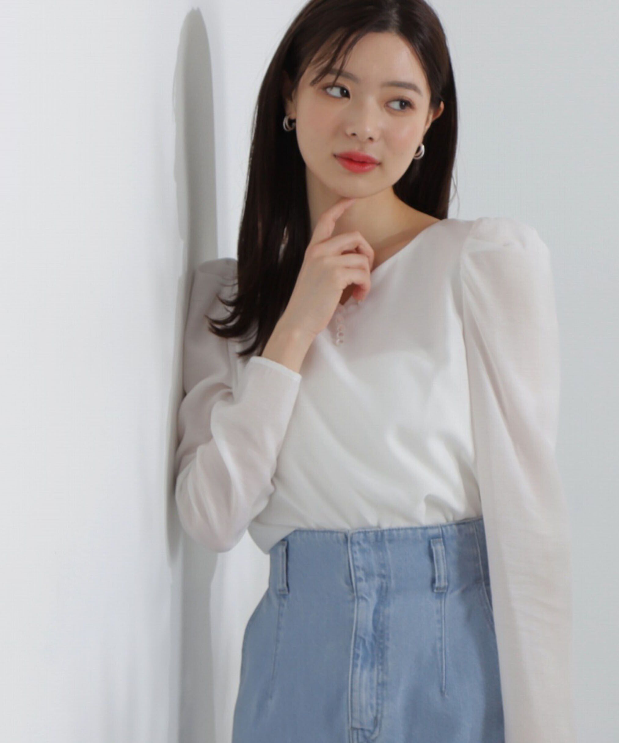 PROPORTION BODY DRESSING「ハートカットシアーブラウス」|シャツ・ブラウス|