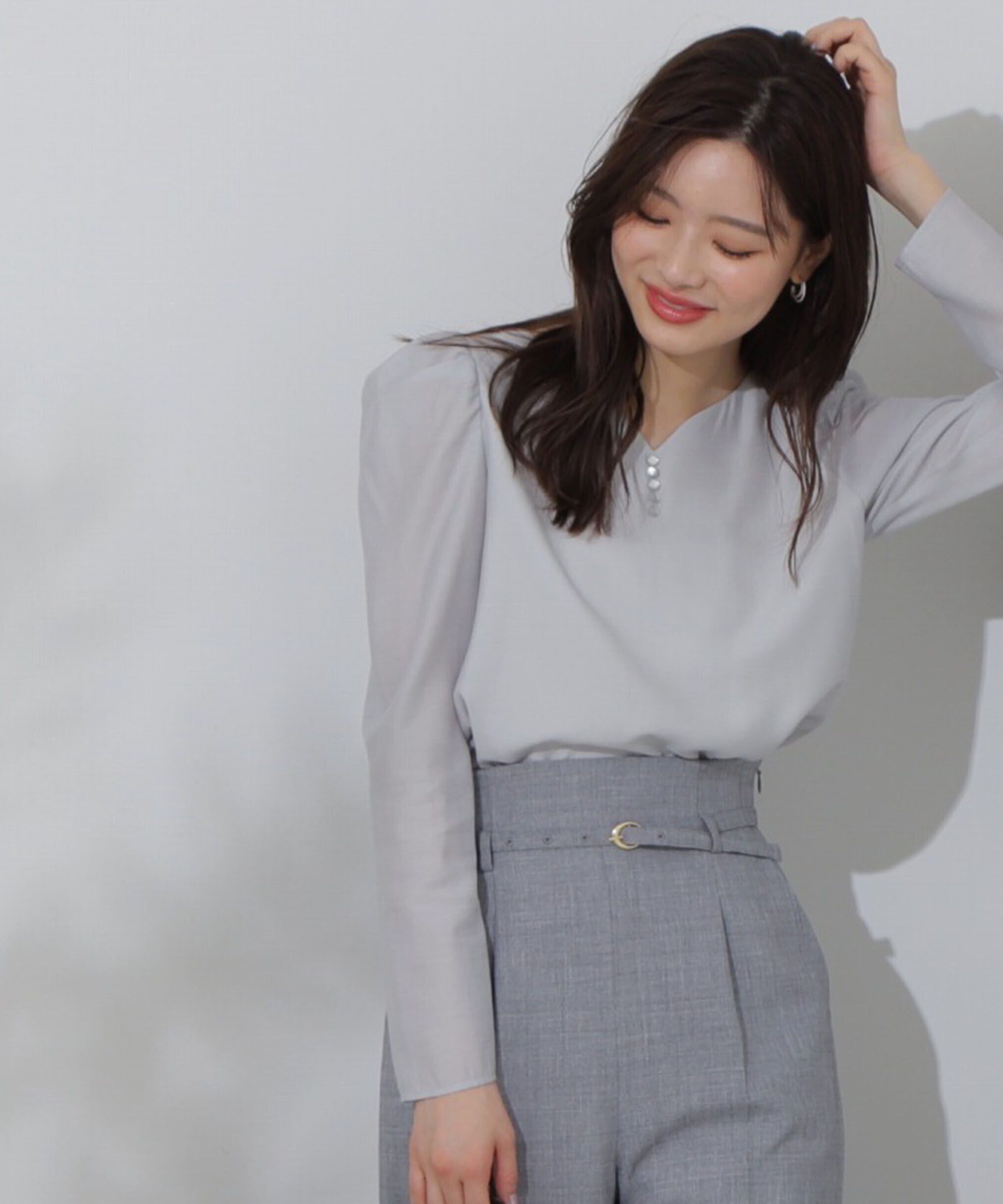 PROPORTION BODY DRESSING「ハートカットシアーブラウス」|シャツ・ブラウス|