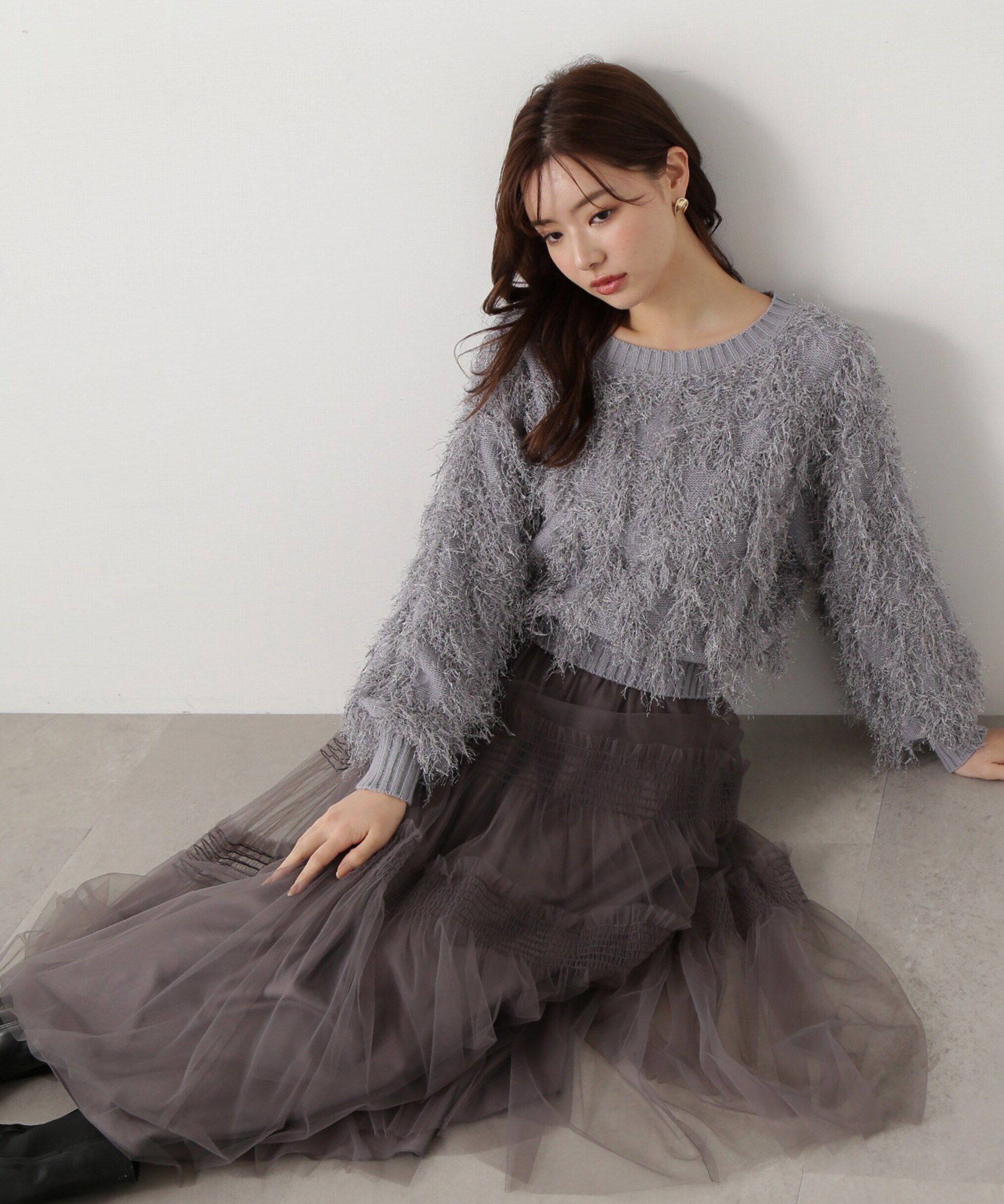 PROPORTION BODY DRESSING「チュールシャーリングティアードスカート」|スカート|