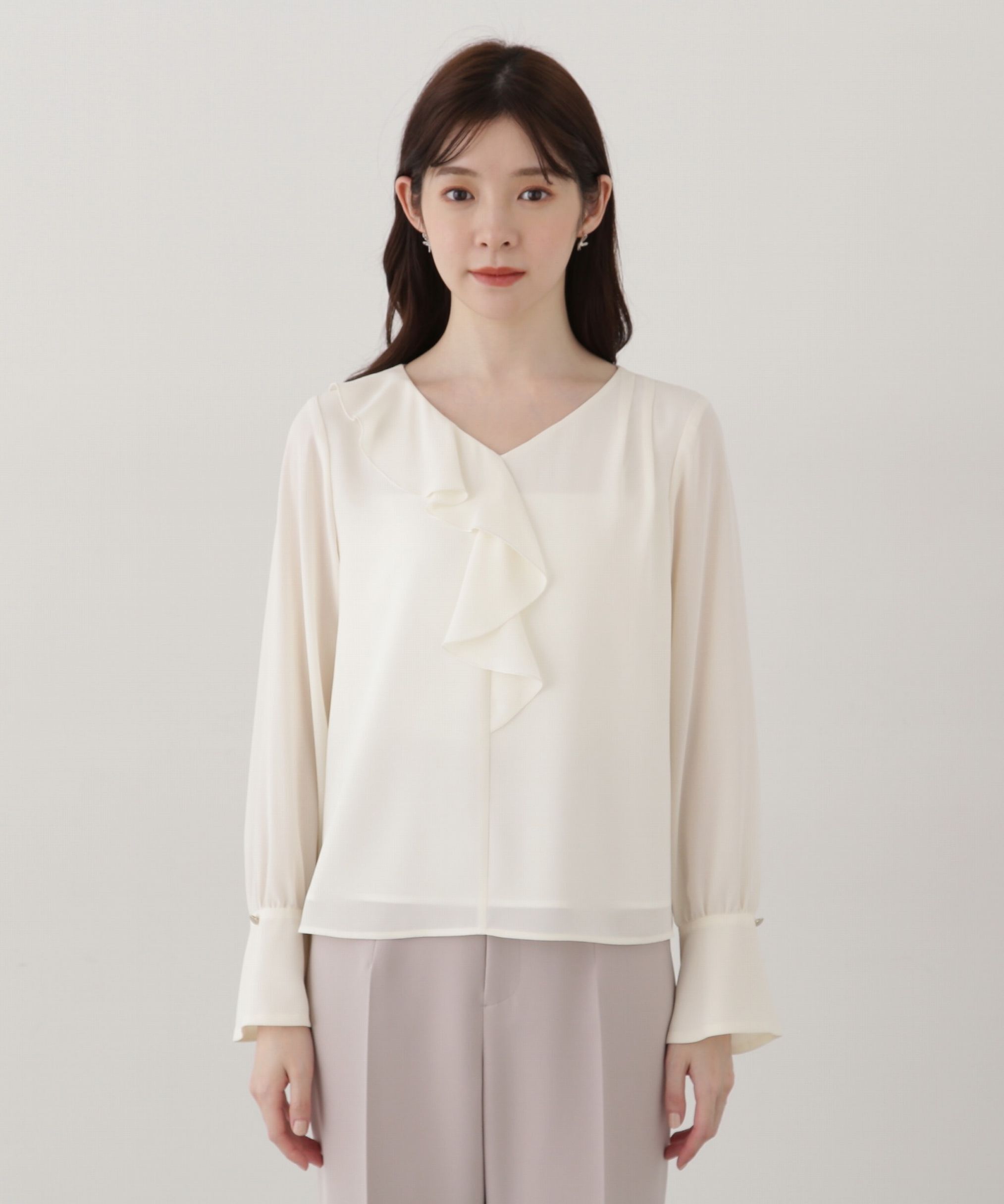 PROPORTION BODY DRESSING「アシメラッフルブラウス」|シャツ・ブラウス|