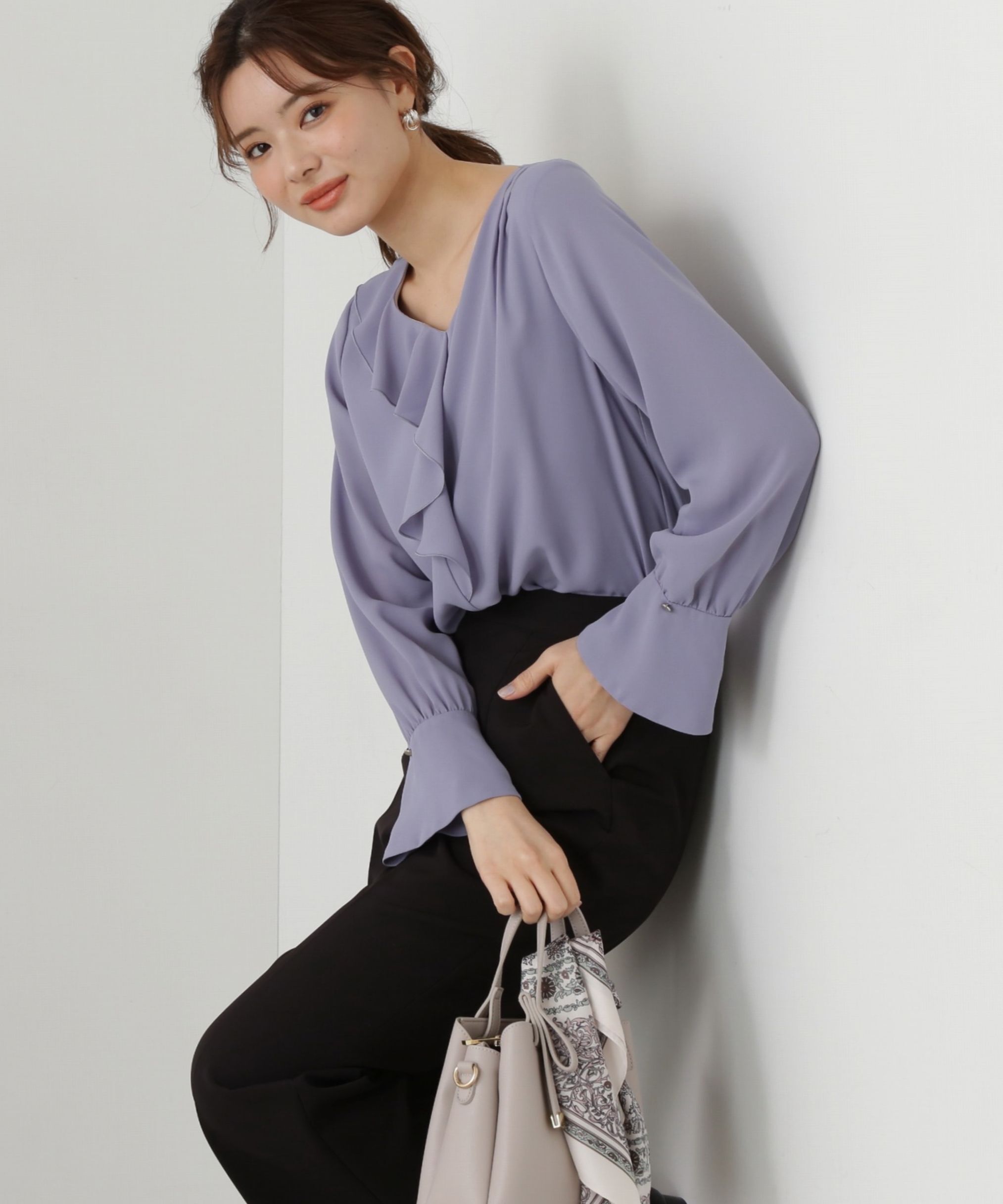 PROPORTION BODY DRESSING「アシメラッフルブラウス」|シャツ・ブラウス|