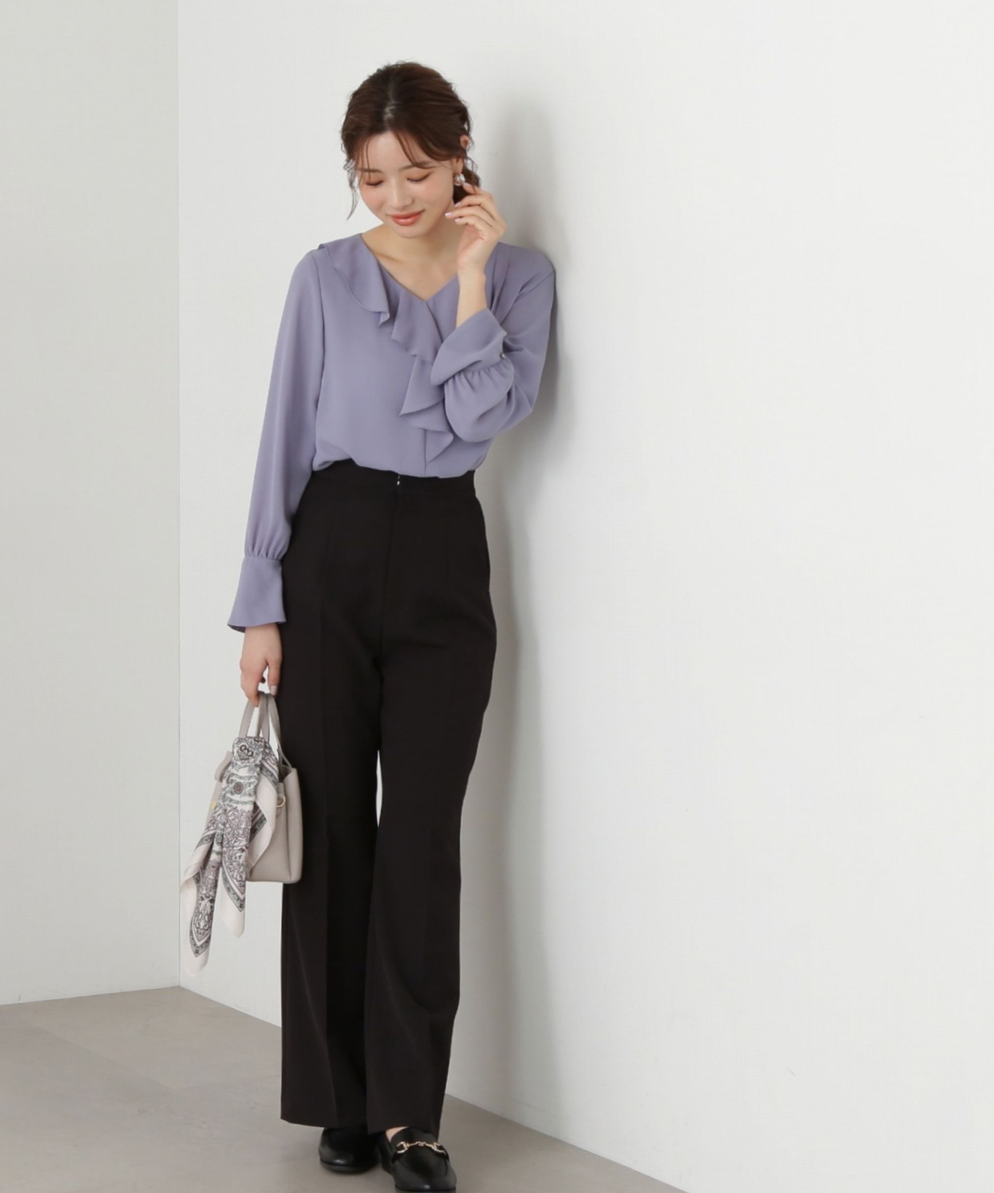 PROPORTION BODY DRESSING「アシメラッフルブラウス」|シャツ・ブラウス|