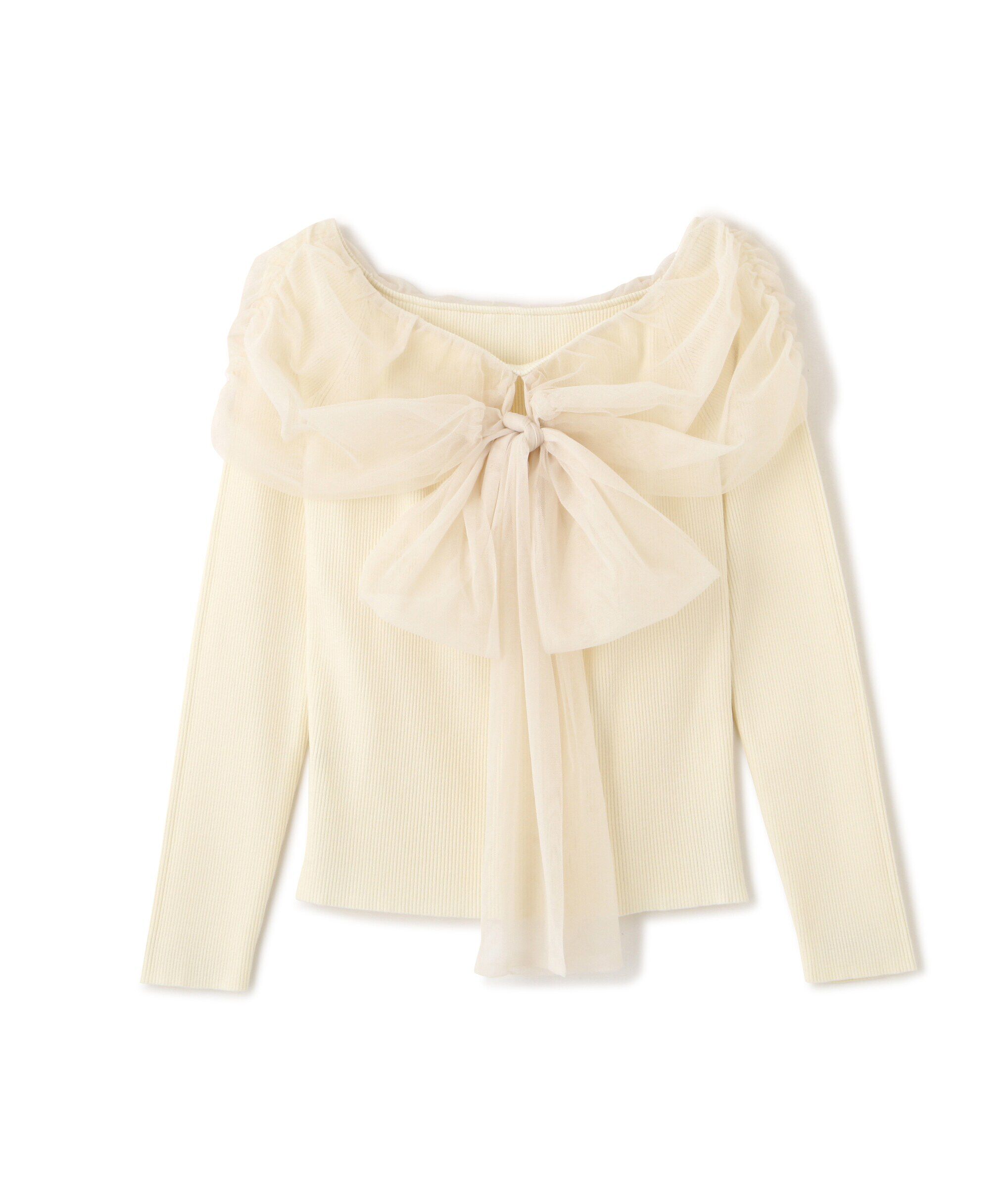 PROPORTION BODY DRESSING「前後2wayチュールオフショルニット」|ニット・セーター|