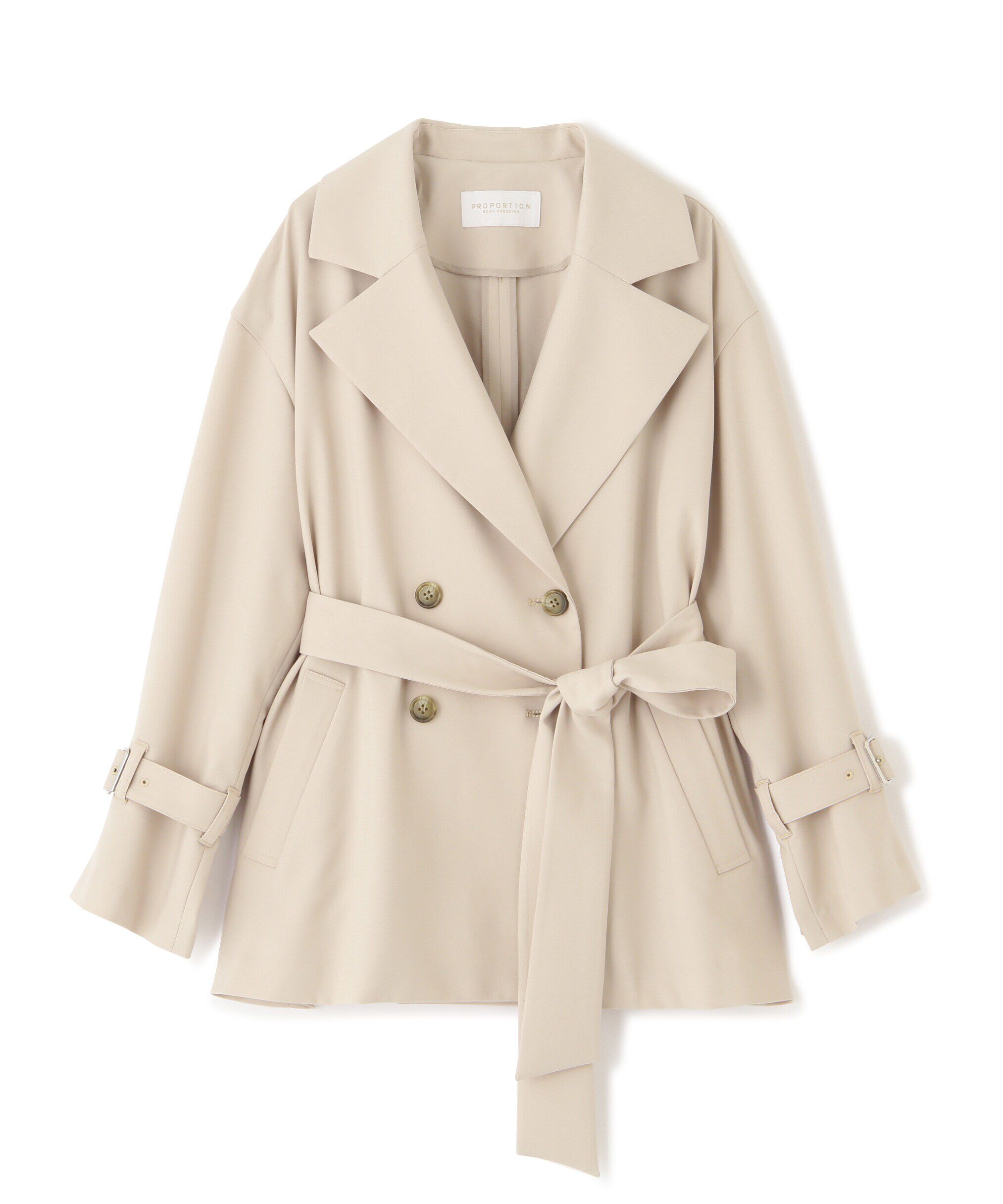 PROPORTION BODY DRESSING「ミドル丈ルーズトレンチコート」|ブルゾン・スタジャン|