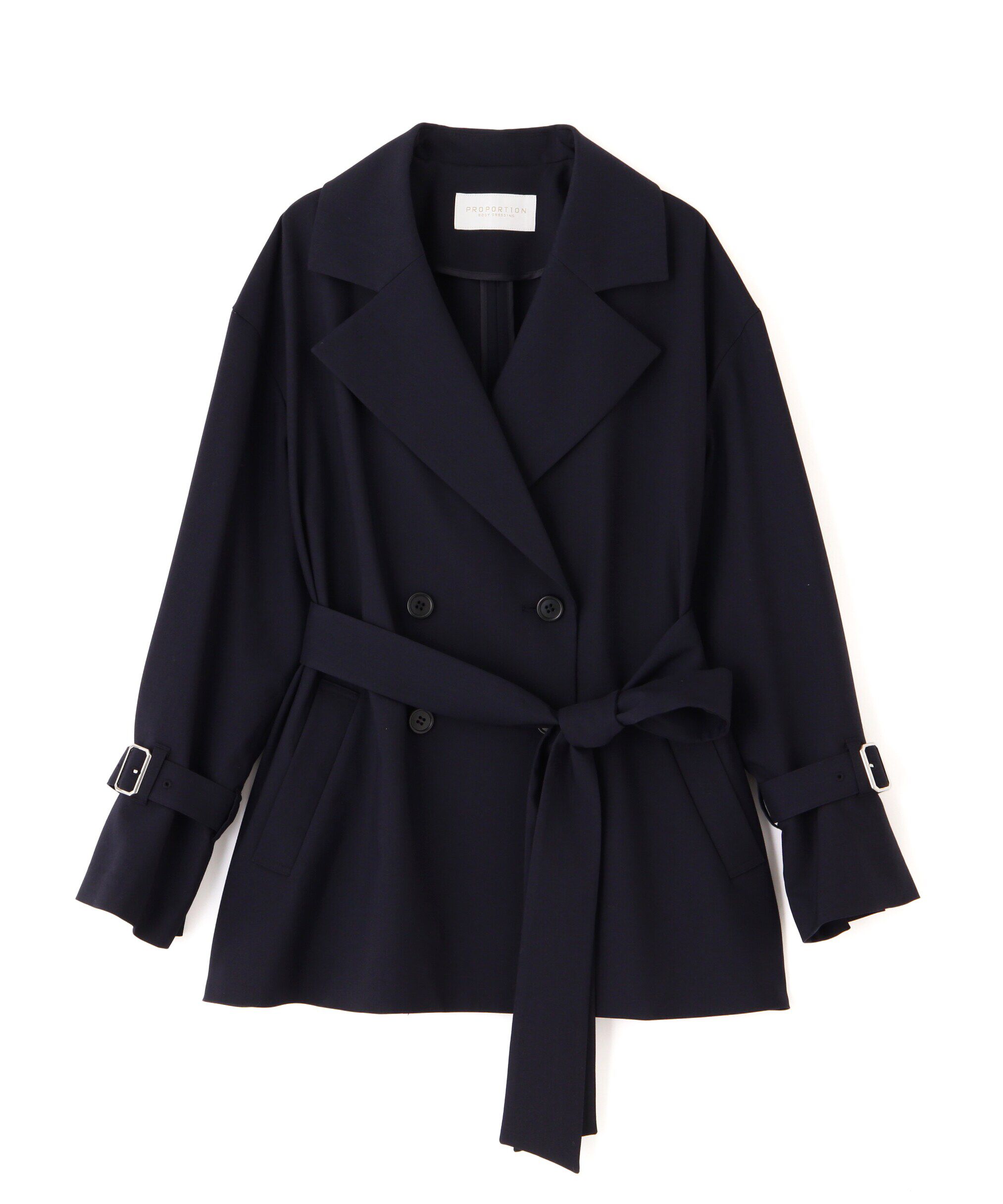 PROPORTION BODY DRESSING「ミドル丈ルーズトレンチコート」|ブルゾン・スタジャン|