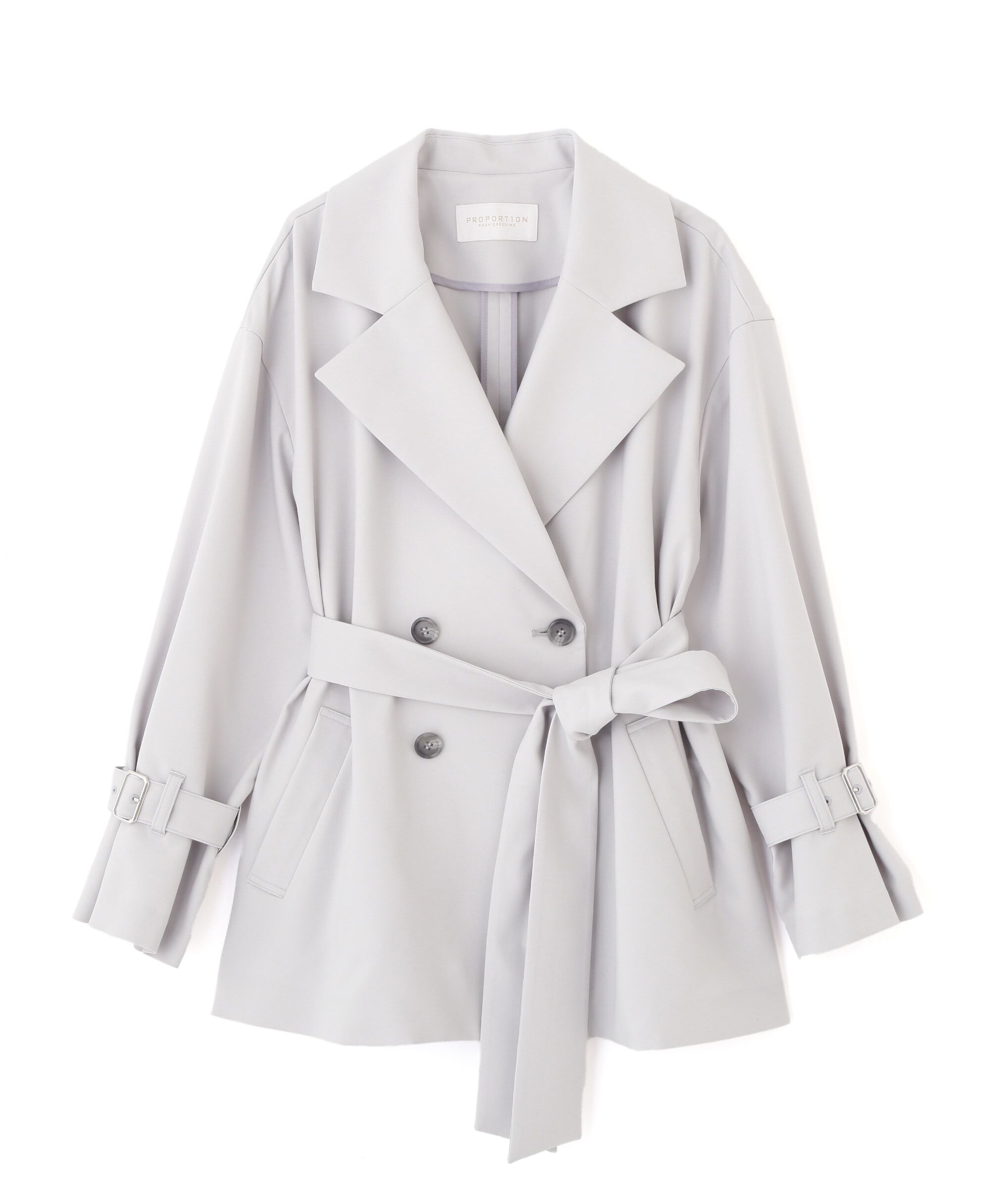 PROPORTION BODY DRESSING「ミドル丈ルーズトレンチコート」|ブルゾン・スタジャン|