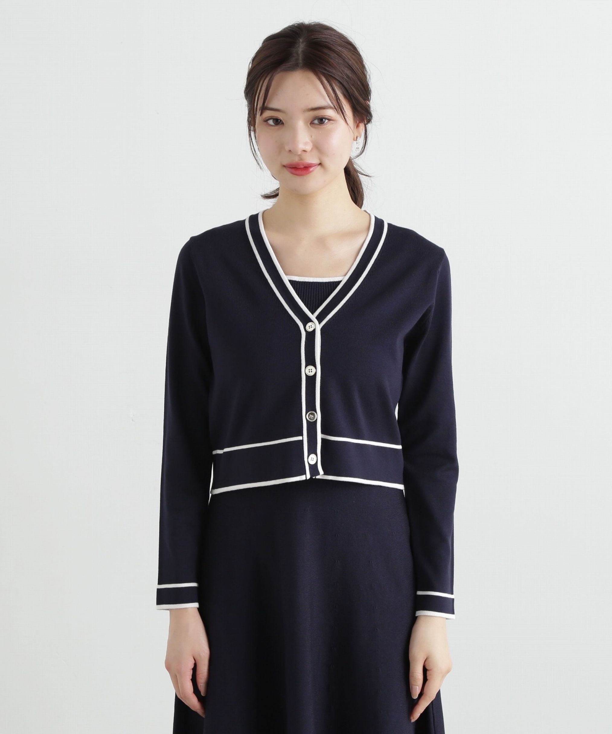 PROPORTION BODY DRESSING「バイカラーアンサンブルニットワンピース」|ワンピース|