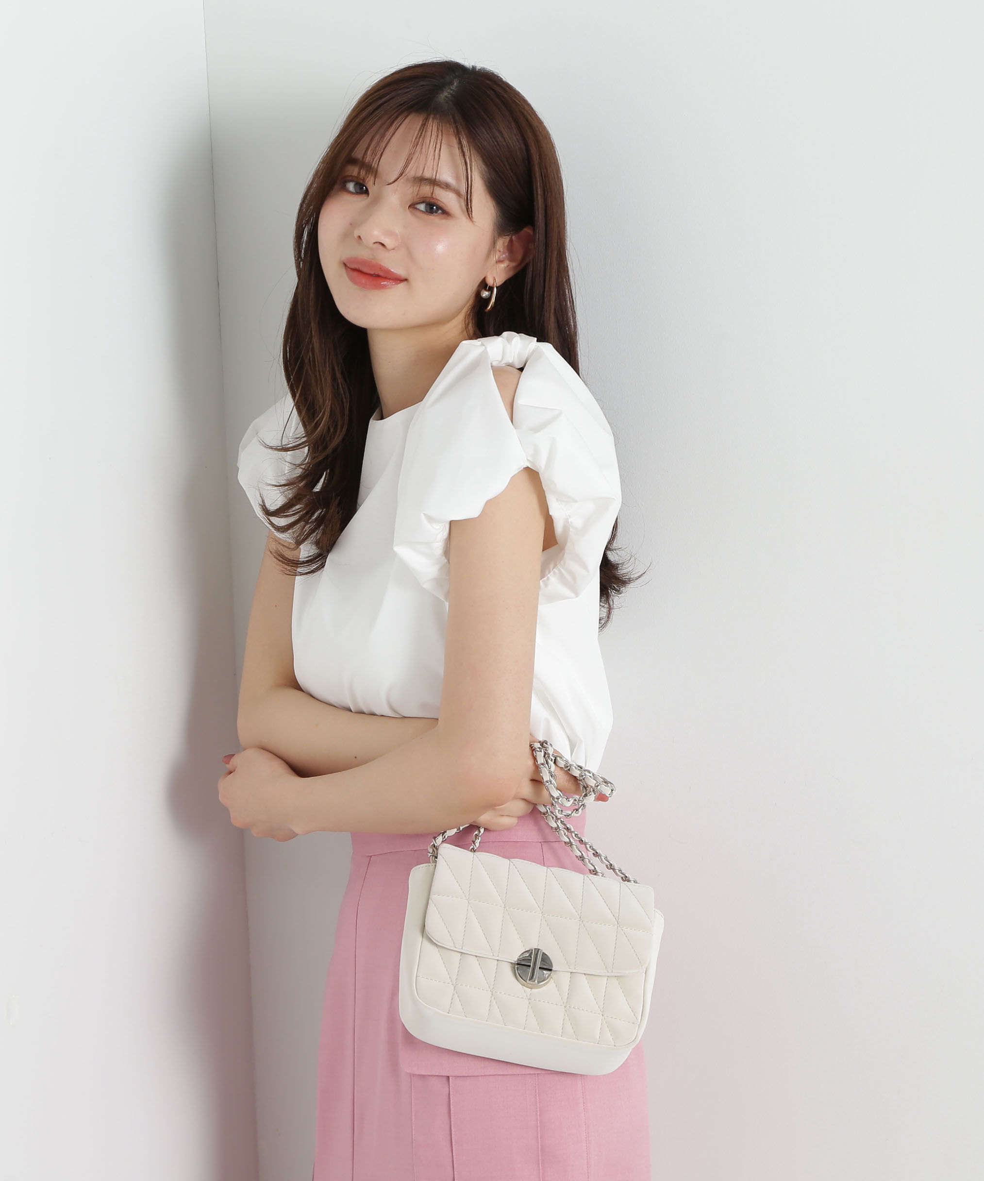 PROPORTION BODY DRESSING「ショルダーリボンブラウス」|シャツ・ブラウス|エクリュ1