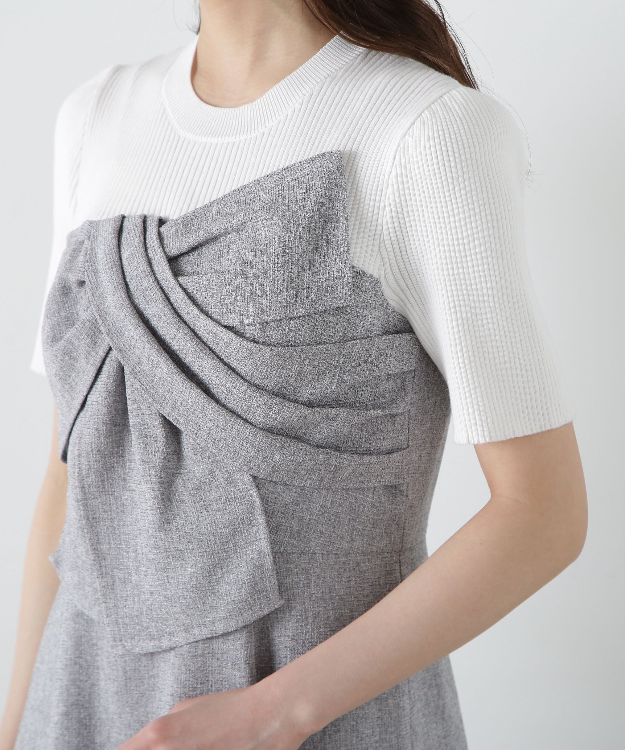 PROPORTION BODY DRESSING「リボンディテールドッキングワンピース」|ワンピース|