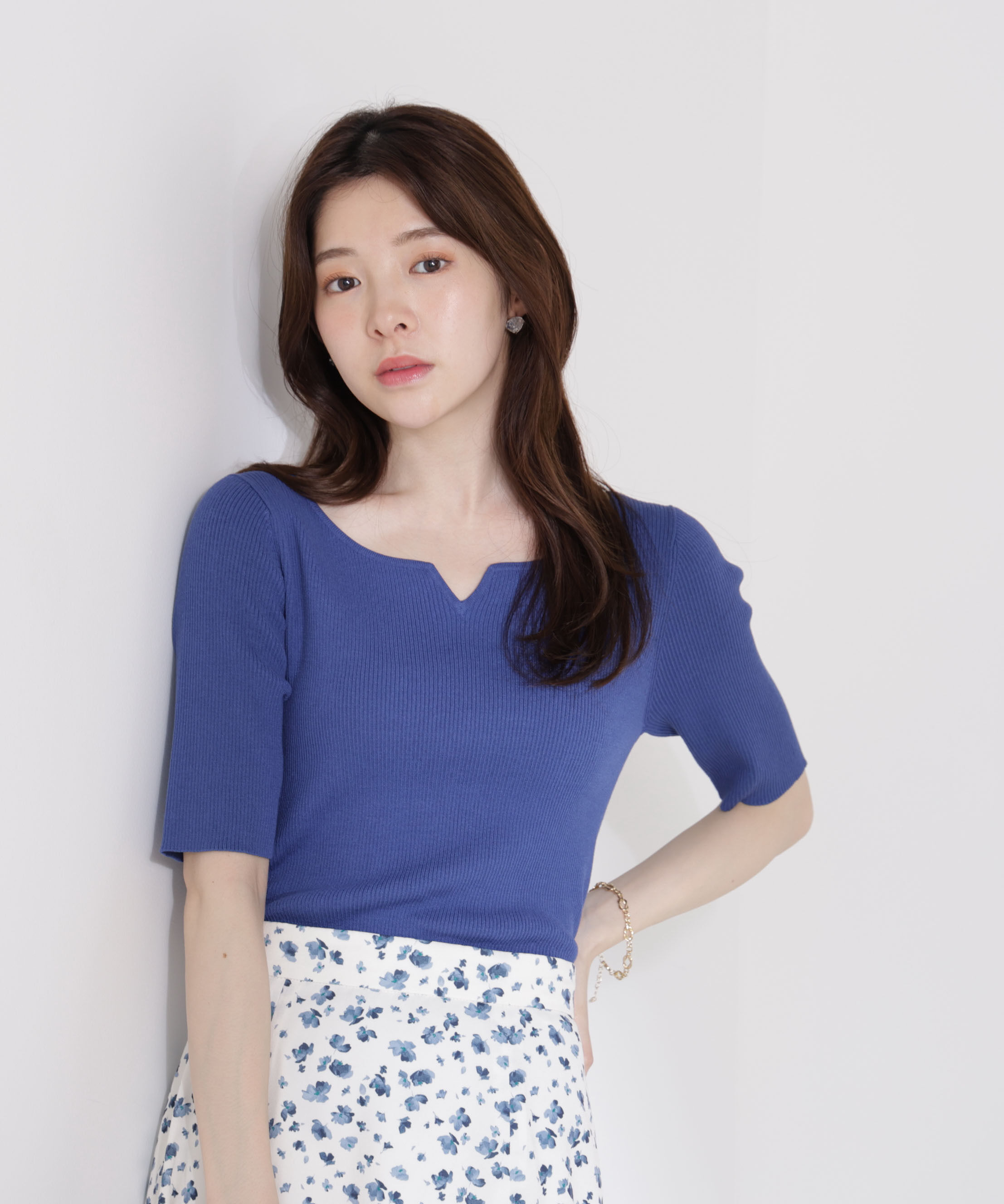 PROPORTION BODY DRESSING「ヘンリーネックリブニット」|ニット・セーター|