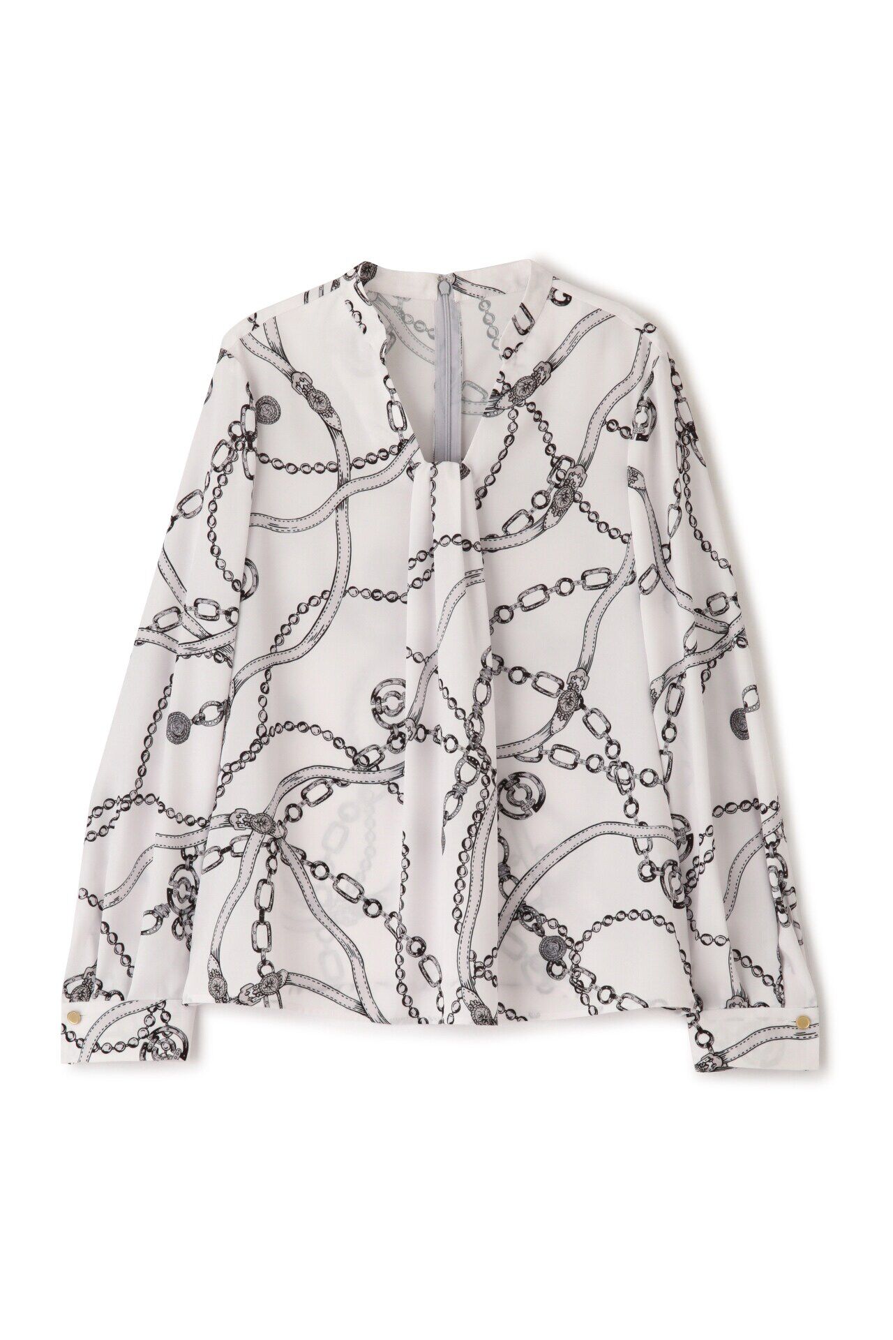  「◆チェーンプリントブラウス」|シャツ・ブラウス|