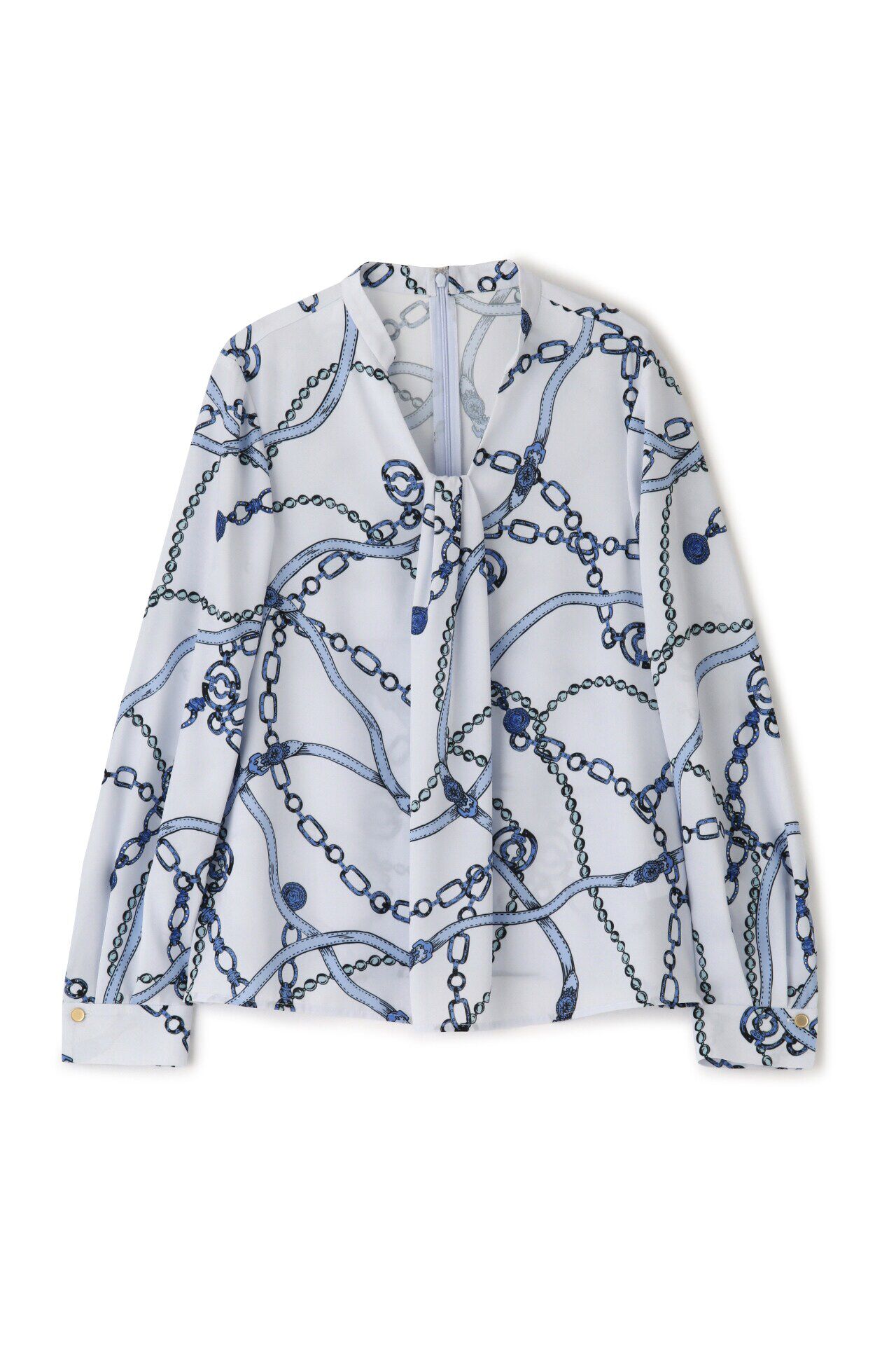  「◆チェーンプリントブラウス」|シャツ・ブラウス|