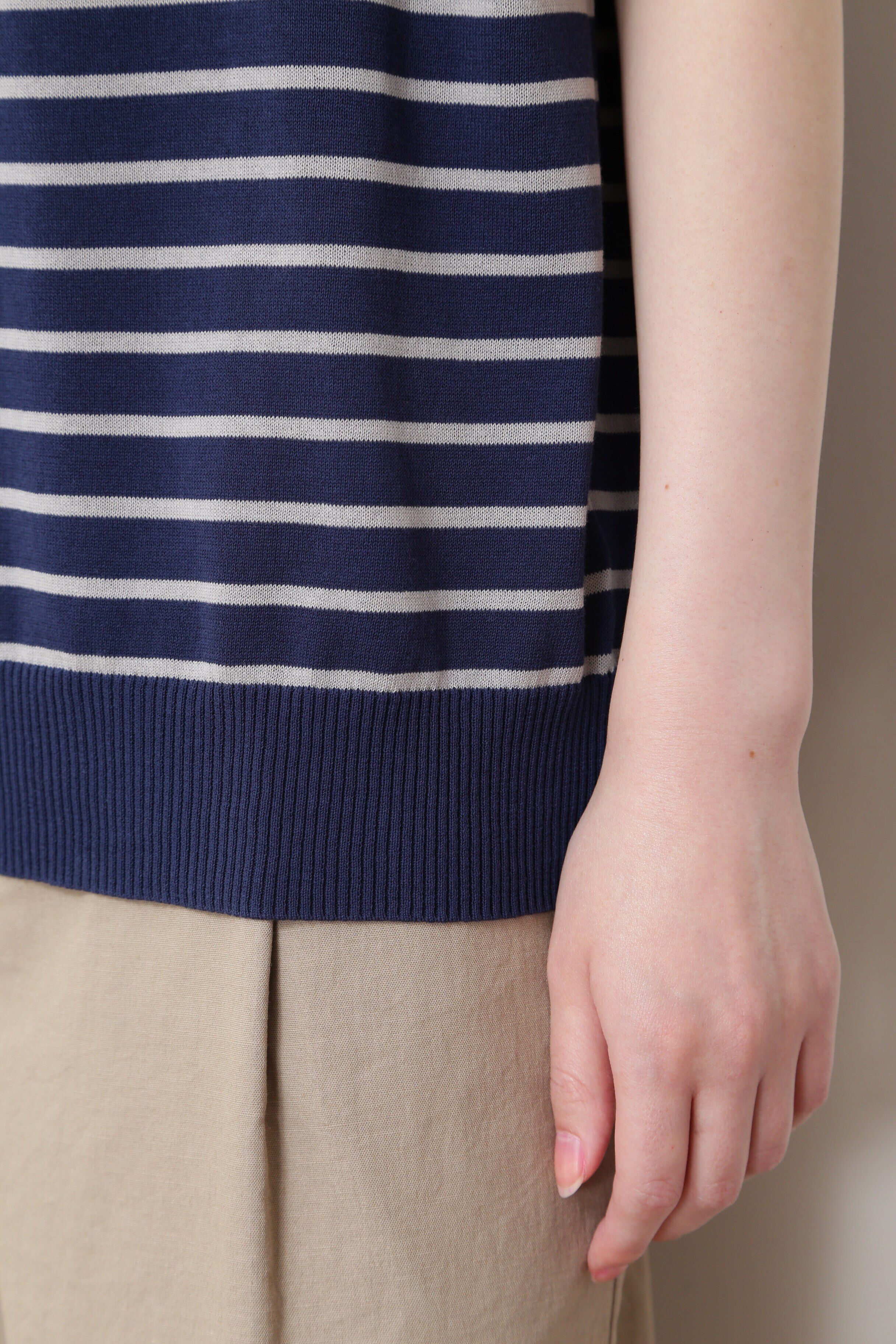  「◆ハイゲージギマノースリーブニット」|ニット・セーター|