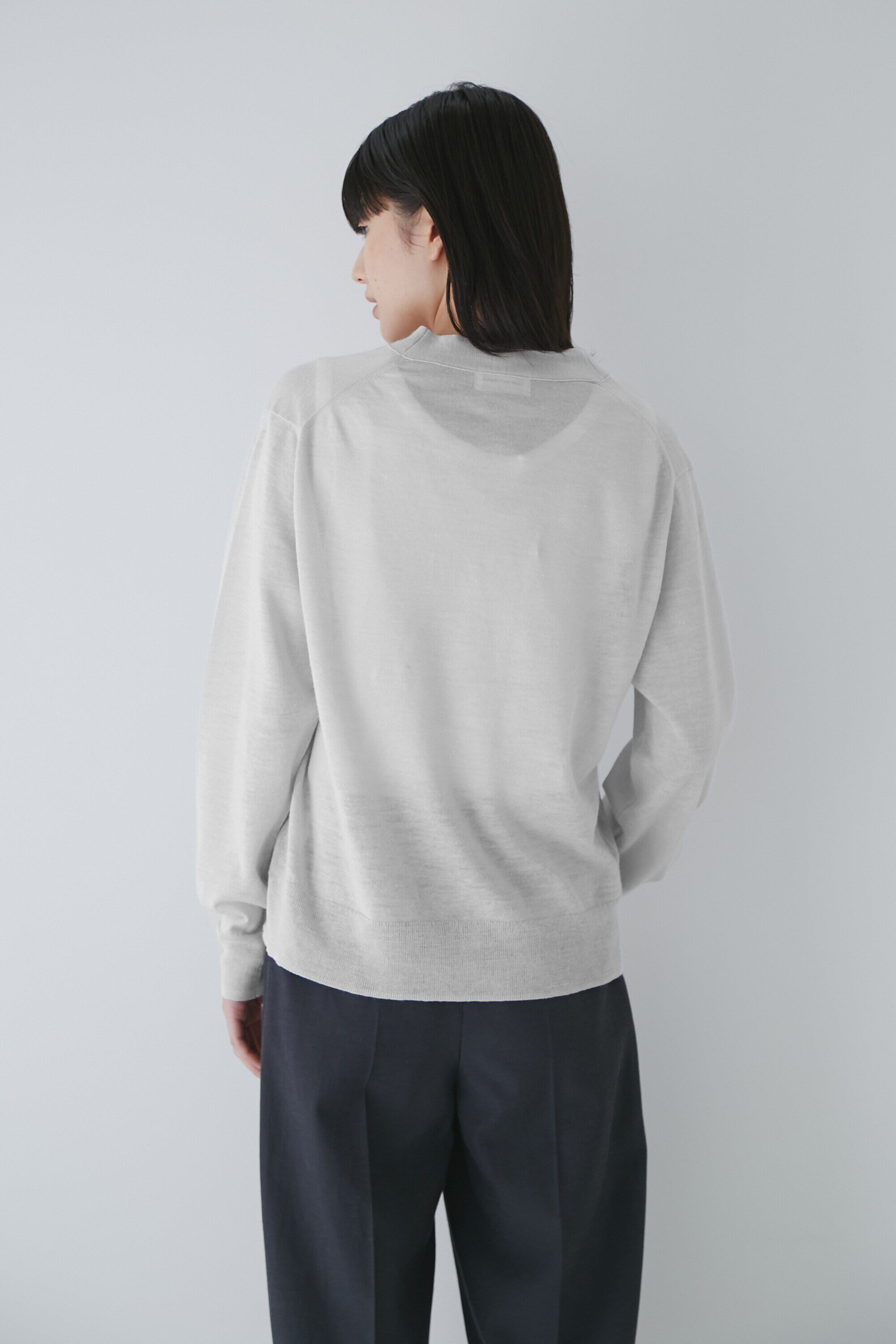  「◆ラミーハイゲージＶネックカーディガン」|ニット・セーター|