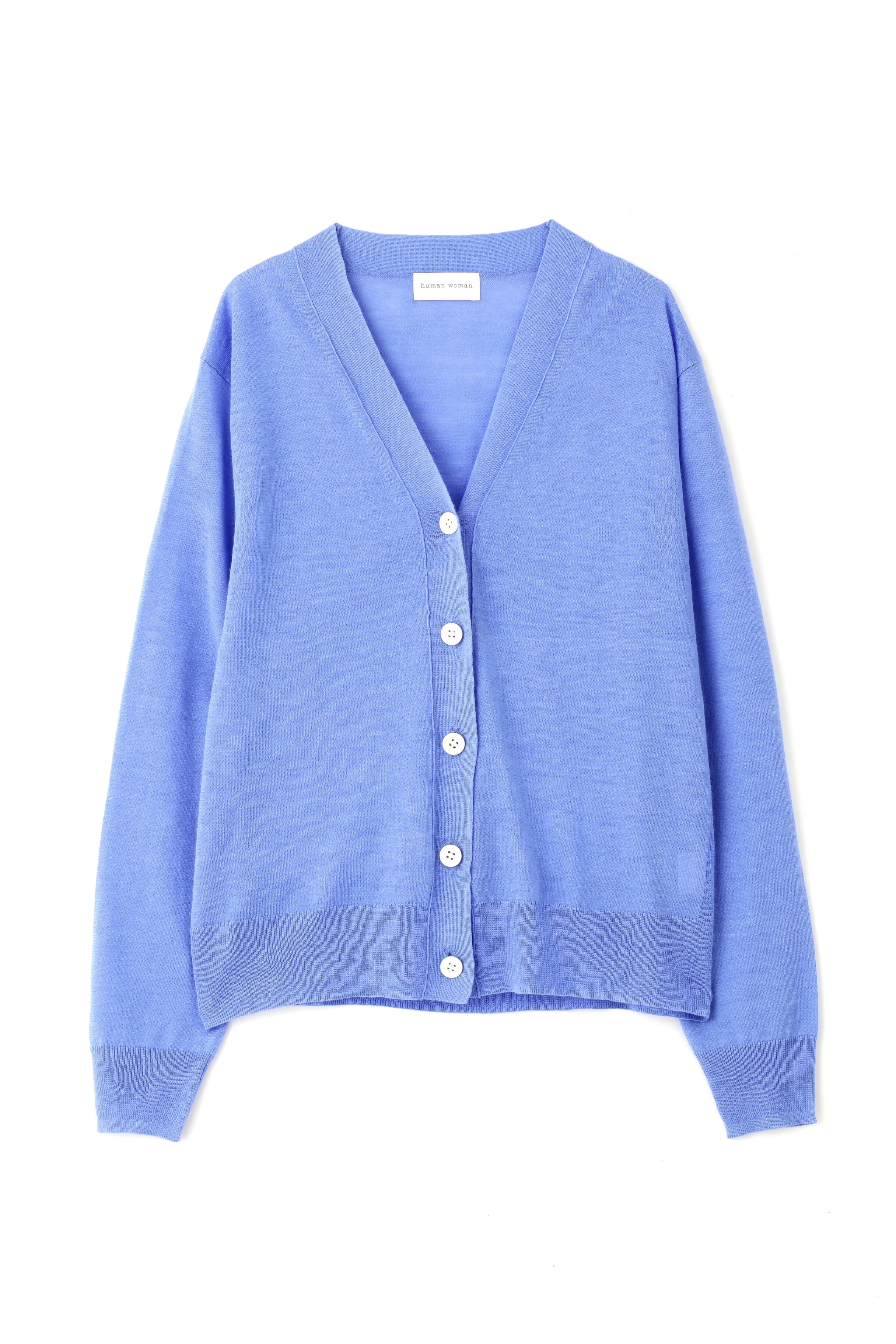  「◆ラミーハイゲージＶネックカーディガン」|ニット・セーター|