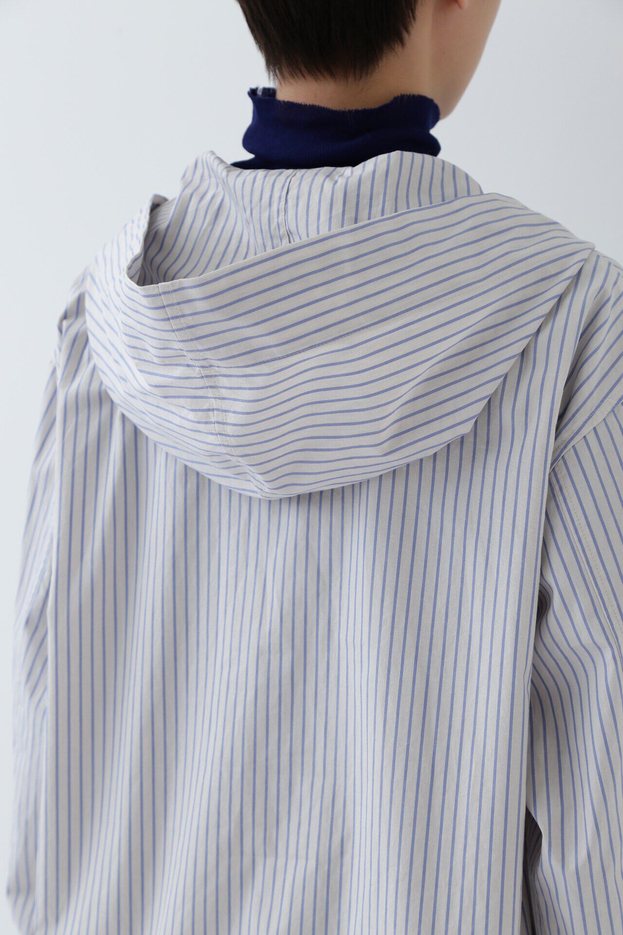  「◆フード付きストライプブラウス」|シャツ・ブラウス|