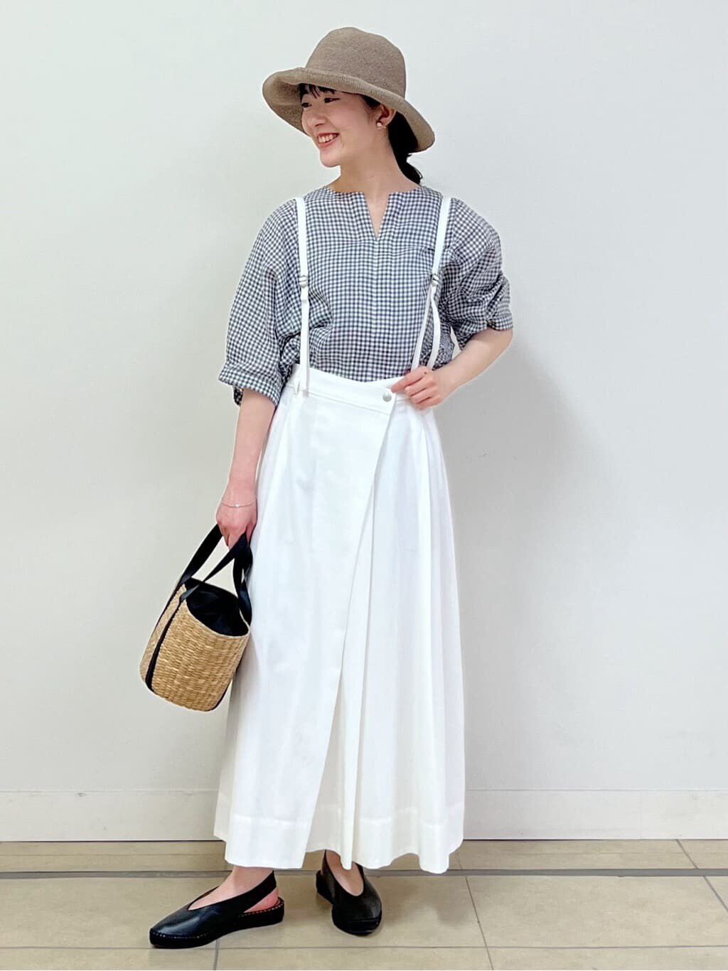  「◆ドビーオックス吊り付きスカート」|スカート|