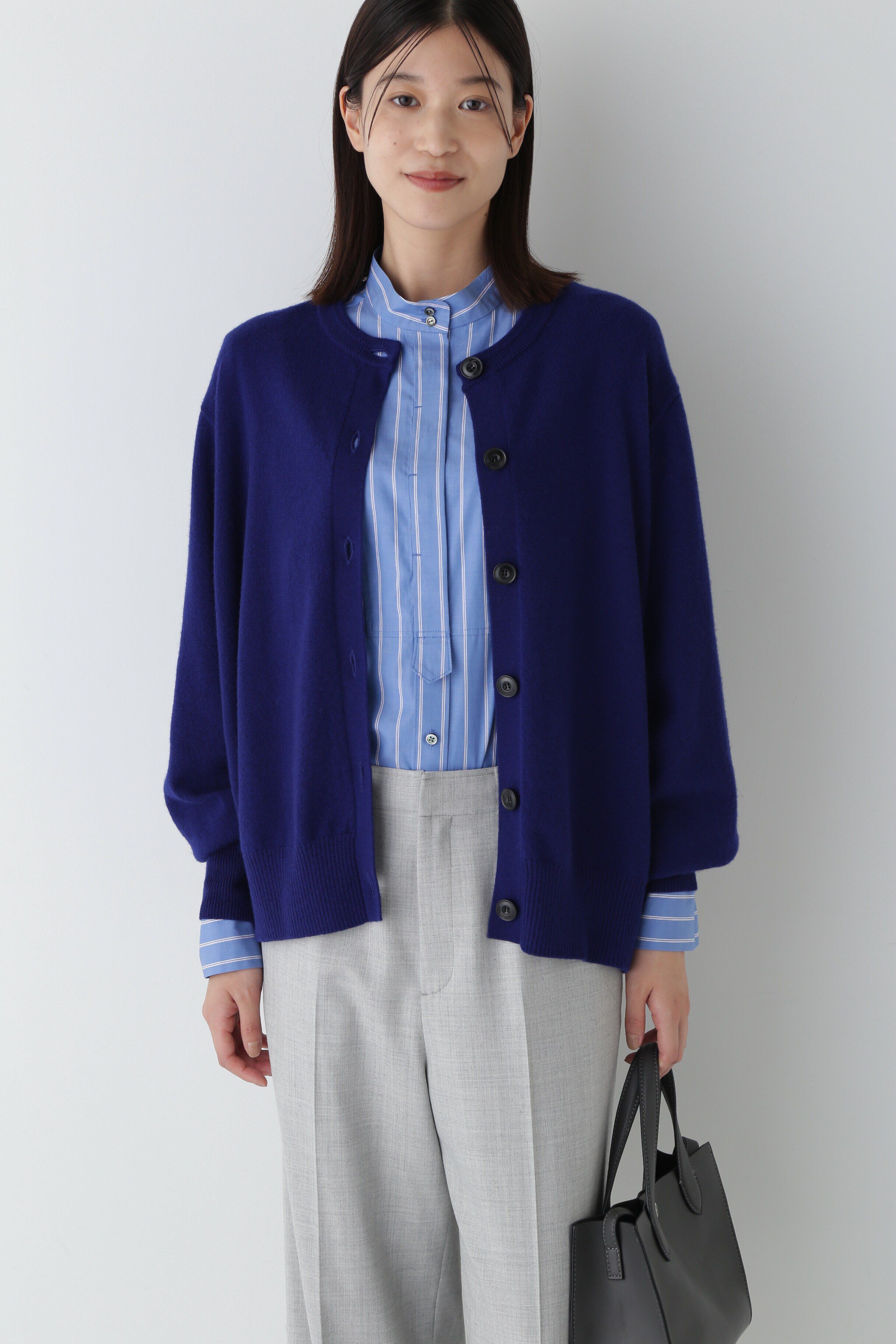  「◆ソフトタッチウールカーディガン」|ニット・セーター|ブルー