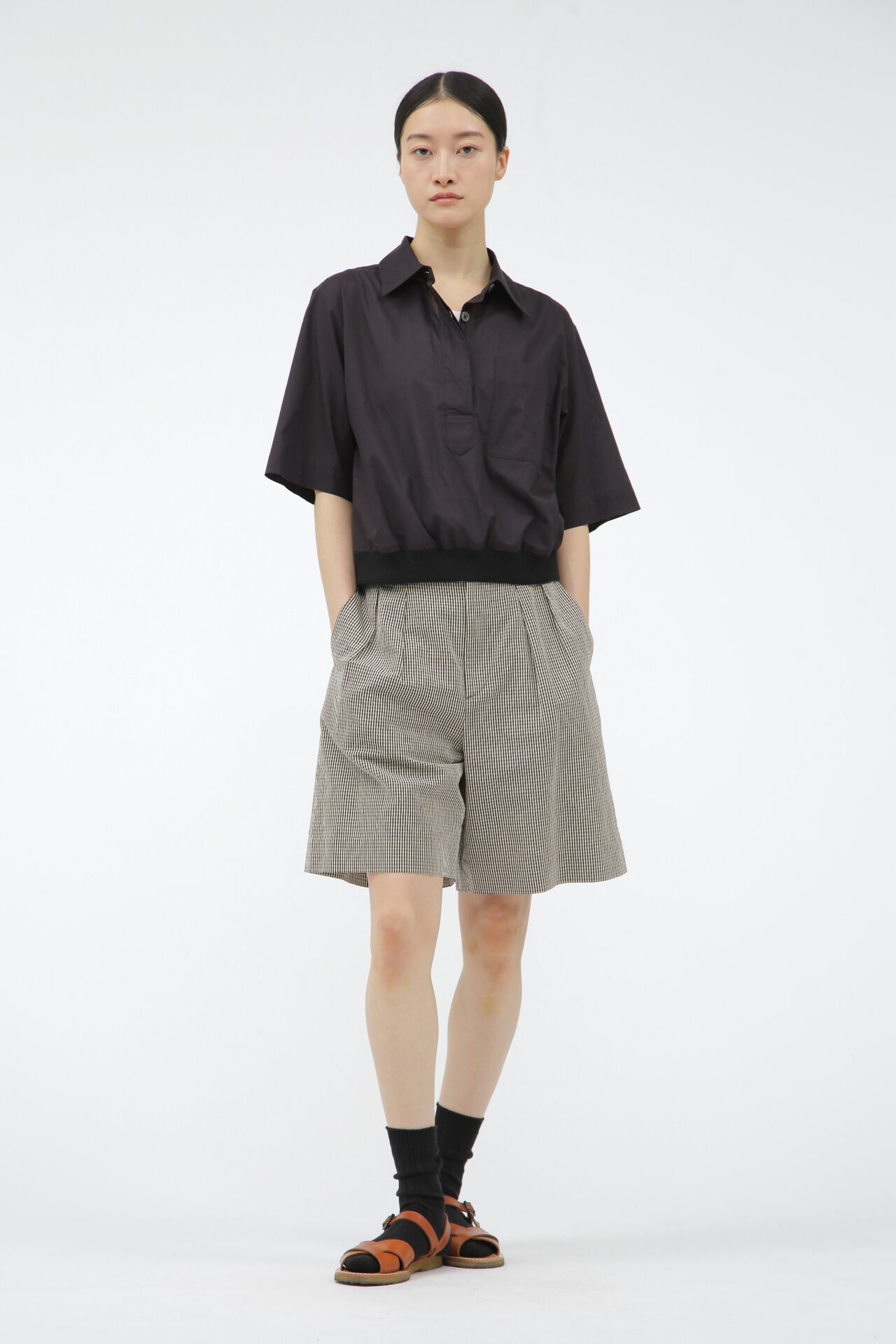  「COTTON LINEN GINGHAM」|その他|BLACK1