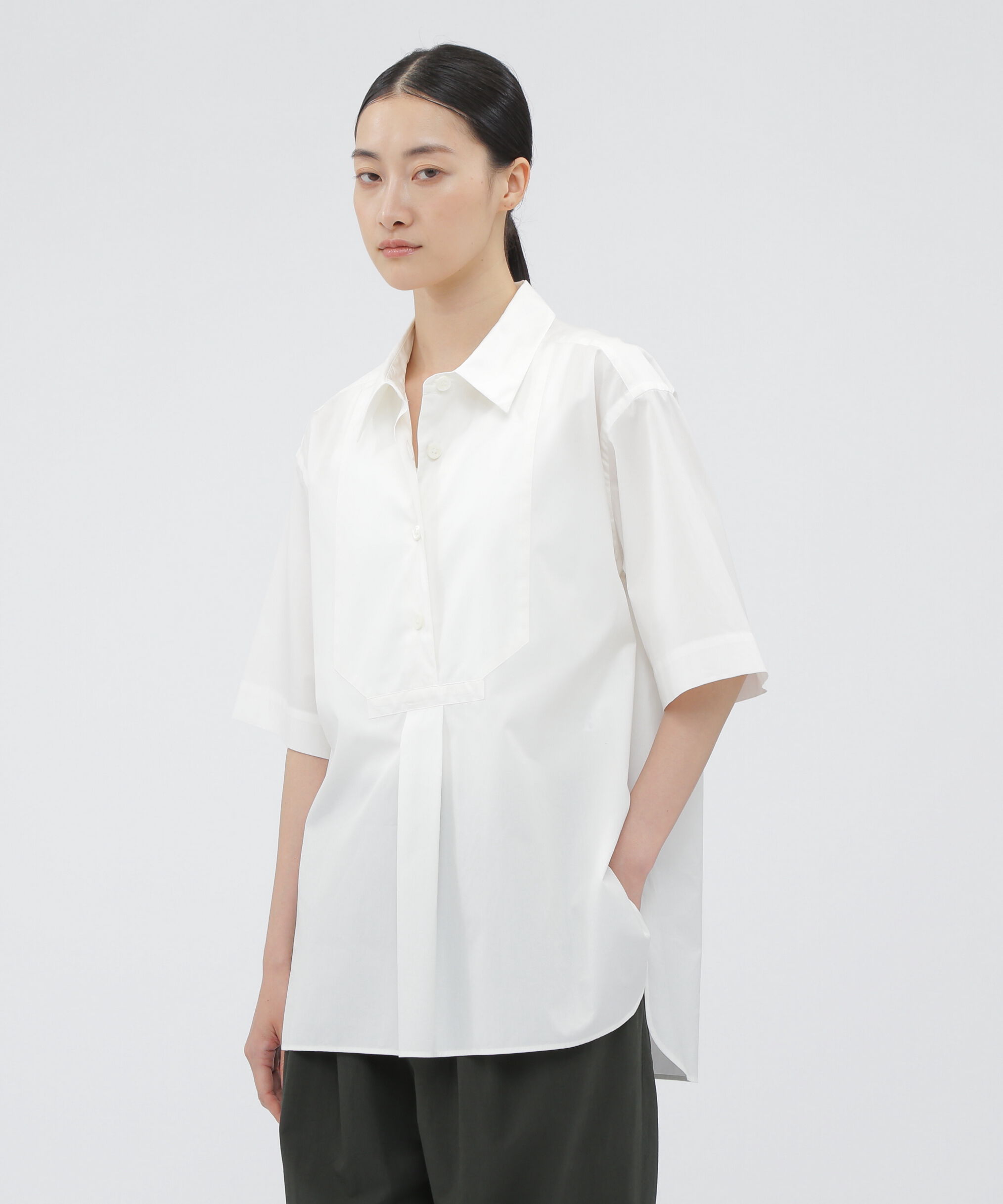  「SOFT COTTON POPLIN SHIRT」|シャツ・ブラウス|WHITE