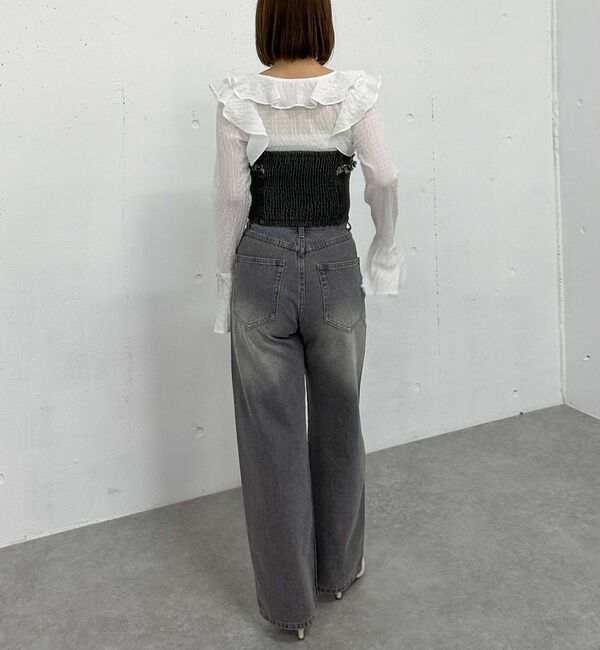 archives「Ｆボタンデニムビスチェ」|シャツ・ブラウス|