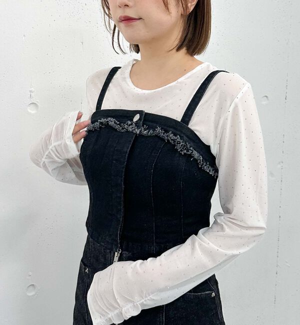 archives「Ｆボタンデニムビスチェ」|シャツ・ブラウス|