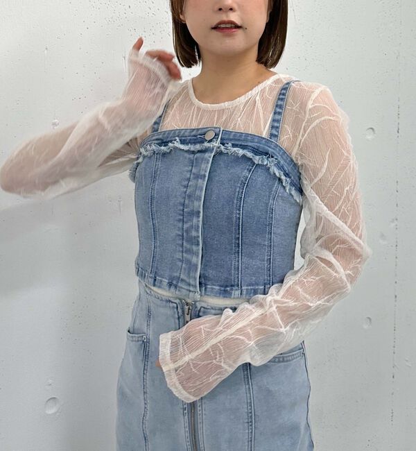 archives「Ｆボタンデニムビスチェ」|シャツ・ブラウス|