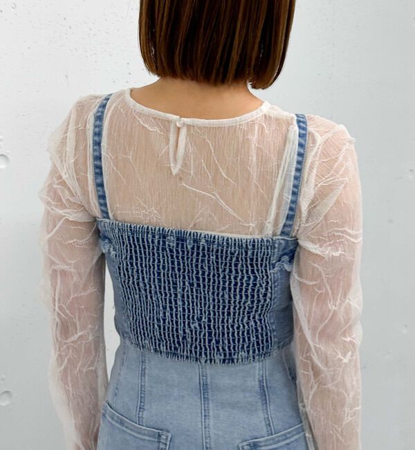 archives「Ｆボタンデニムビスチェ」|シャツ・ブラウス|