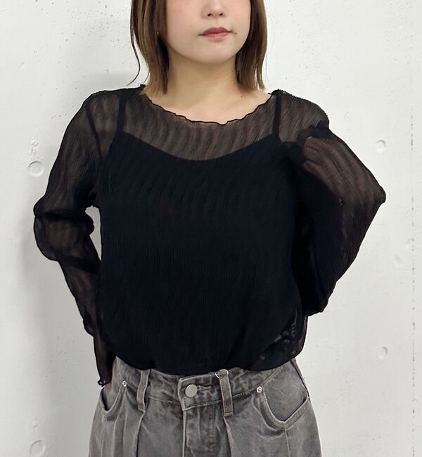 archives「シアー楊柳ＴＯＰＳ／」|カーディガン|