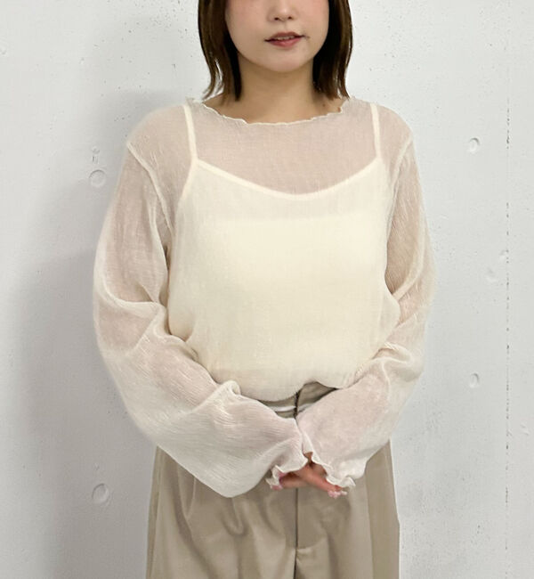 archives「シアー楊柳ＴＯＰＳ／」|カーディガン|