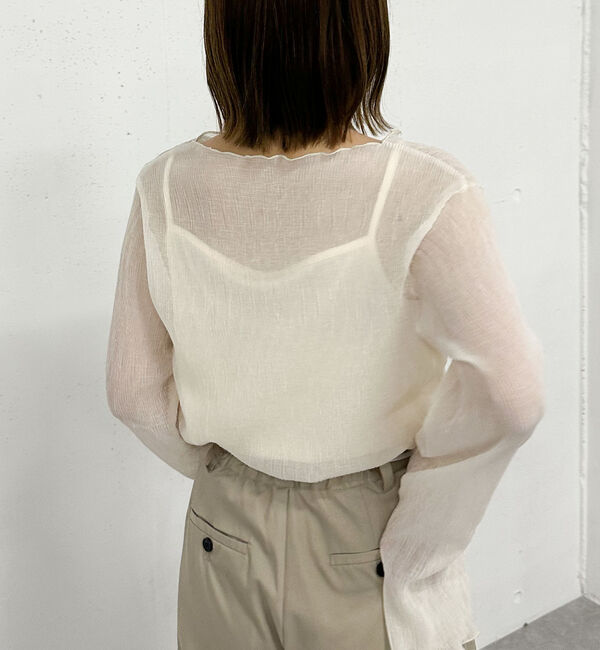 archives「シアー楊柳ＴＯＰＳ／」|カーディガン|