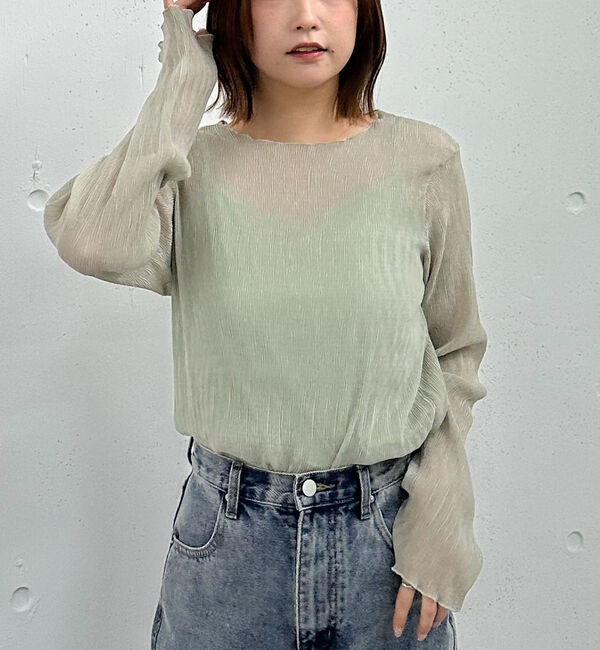 archives「シアー楊柳ＴＯＰＳ／」|カーディガン|