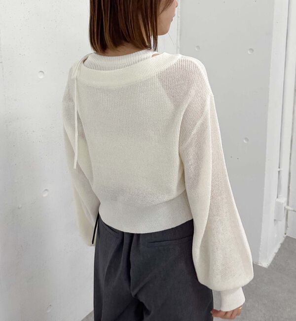 archives「オフショルアメスリニットアンサンブル」|カーディガン|