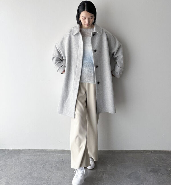 Doux archives「ステンカラーミドルコート」|ダッフルコート|