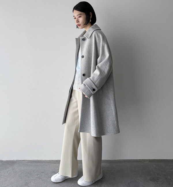 Doux archives「ステンカラーミドルコート」|ダッフルコート|