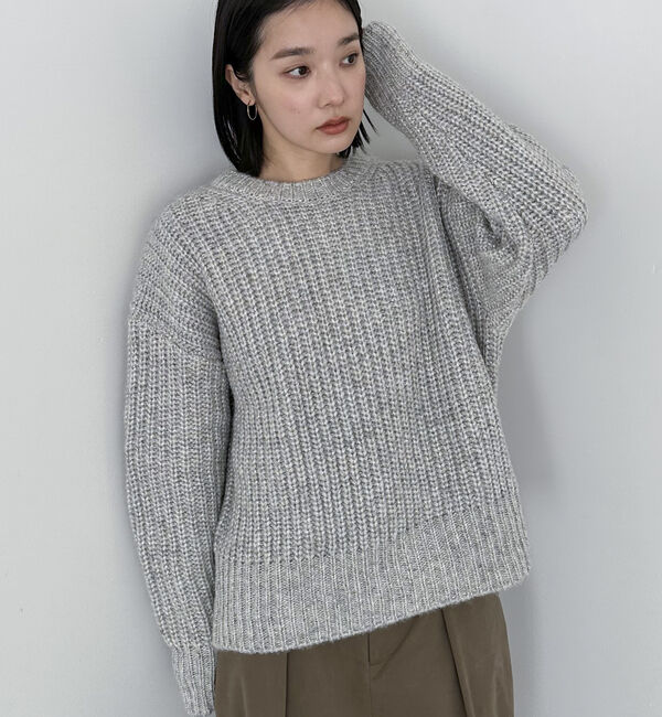 Doux archives「オーロラシャイニーニット」|ニット・セーター|GRAY